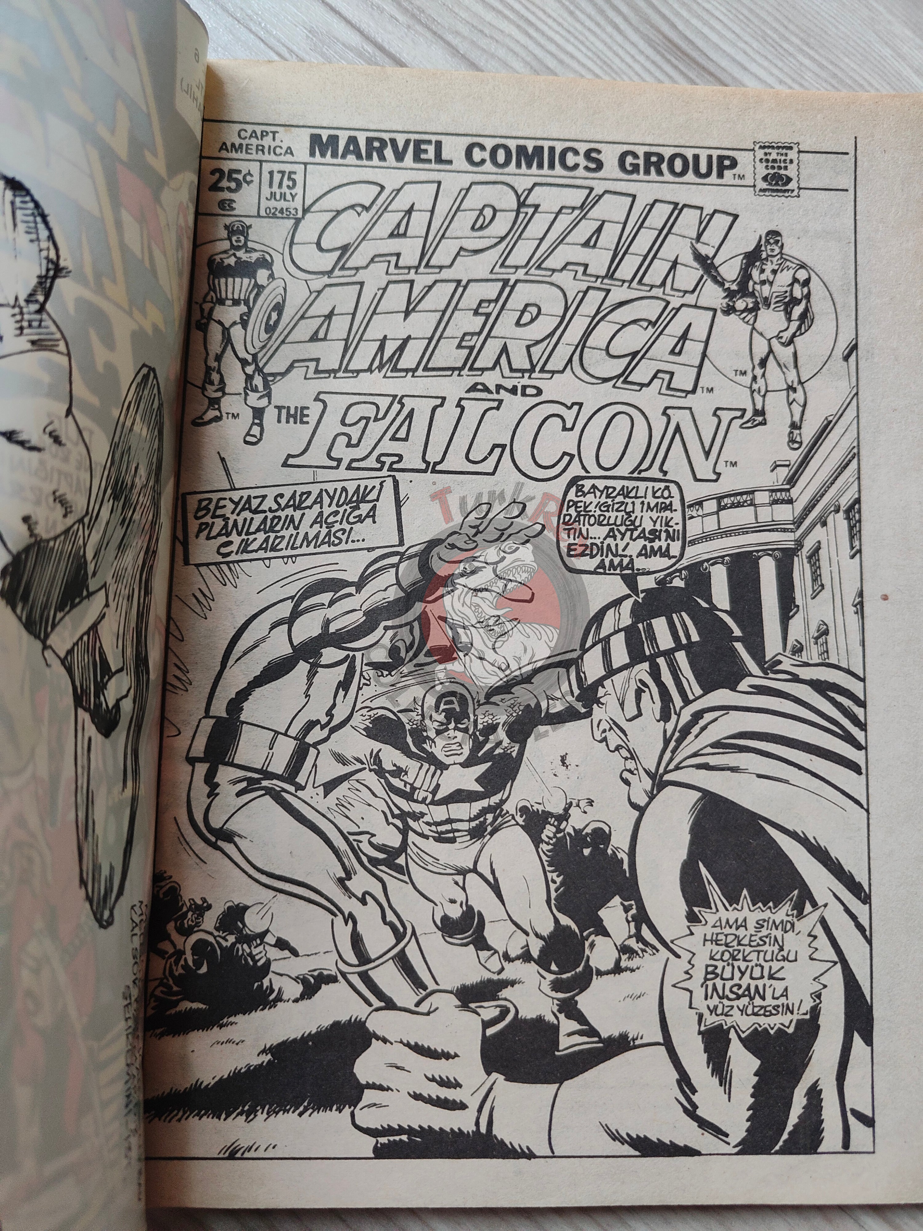 Captain America – Issue #6 1988 Turkish Comic Turkey #175 #176 #177 #178