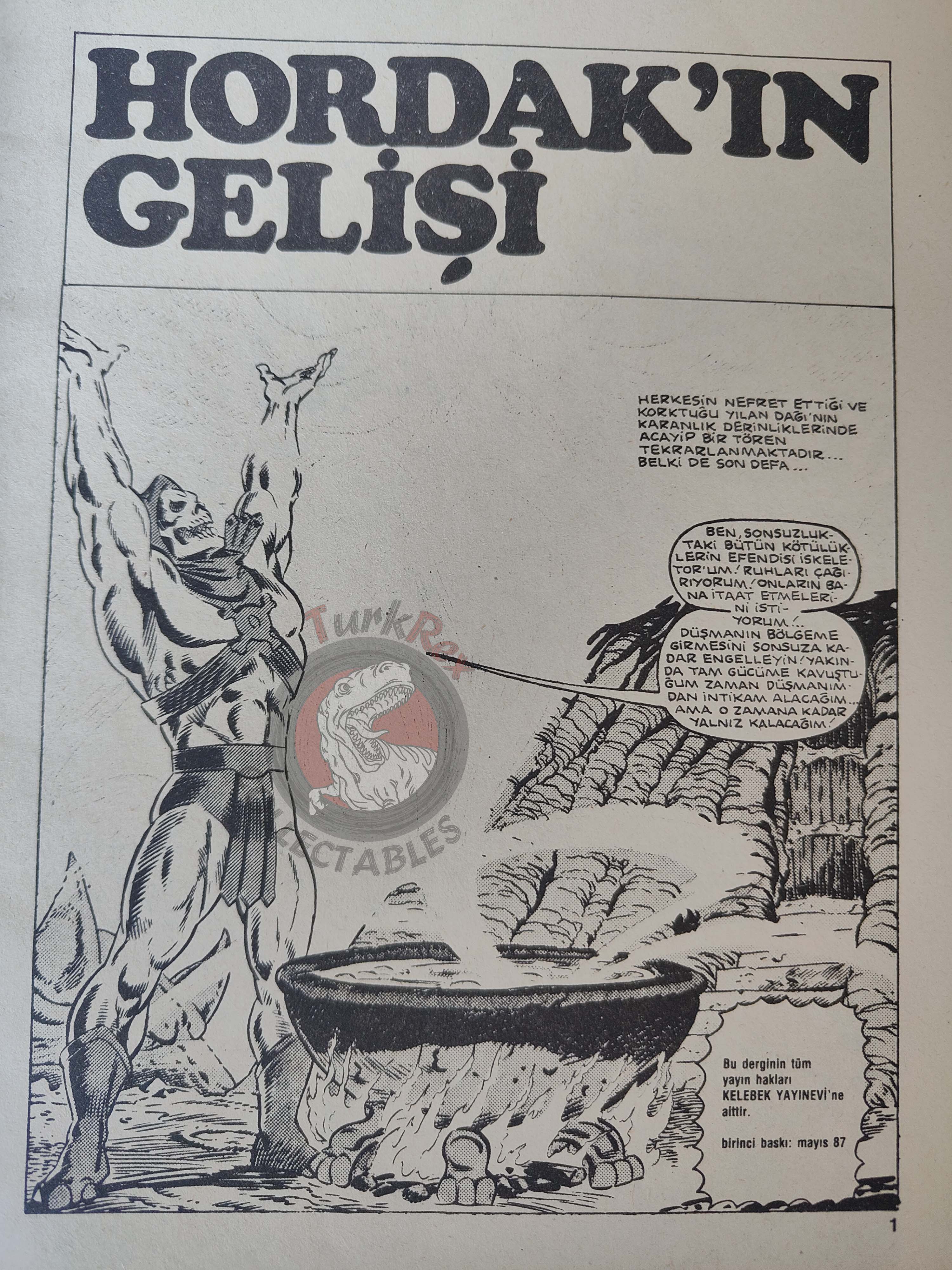He-Man #2 Masters of the Universe #1 The Coming of Hordak! Turkish Comic Turkey 1987