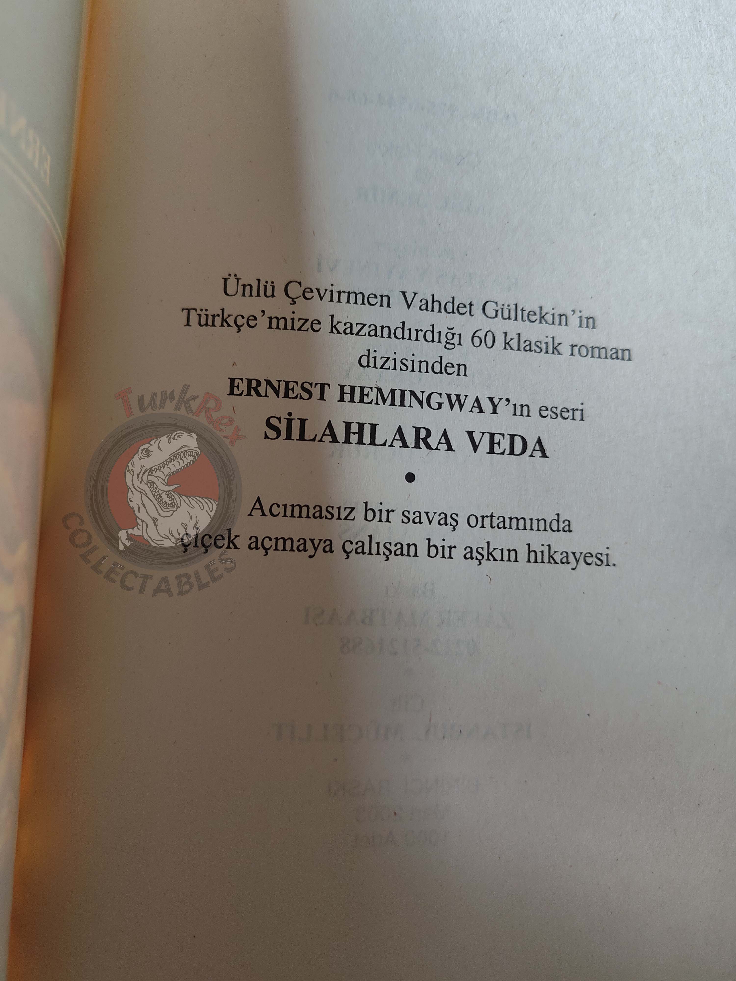 Ernest Hemingway – A Farewell to Arms 2003 Turkish Book Turkey