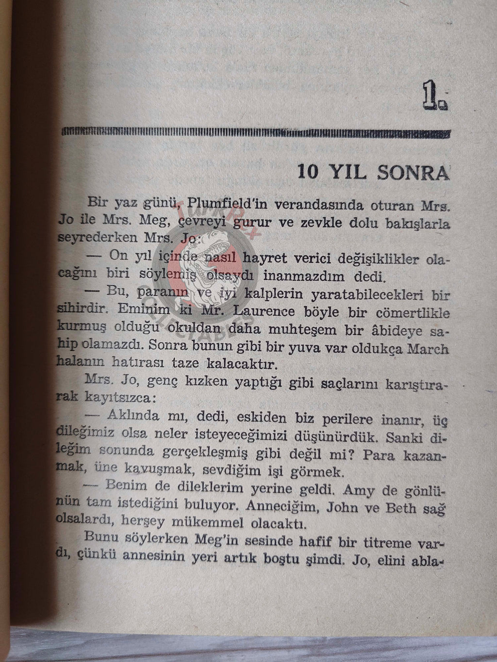 Louise M. Alcott – Jo's Boys 1981 Turkish Book Turkey