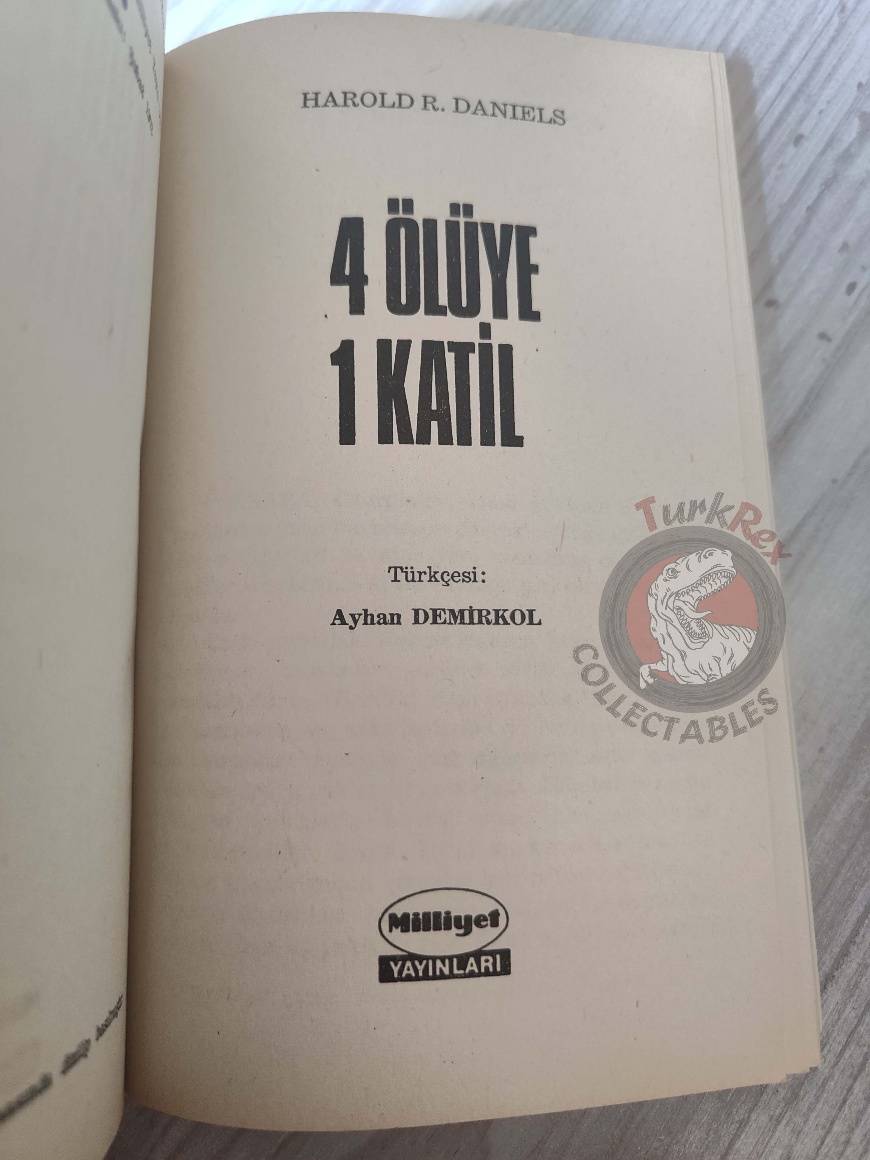 Harold R. Daniels – The Girl in 304 1972 1st Turkish Book Turkey