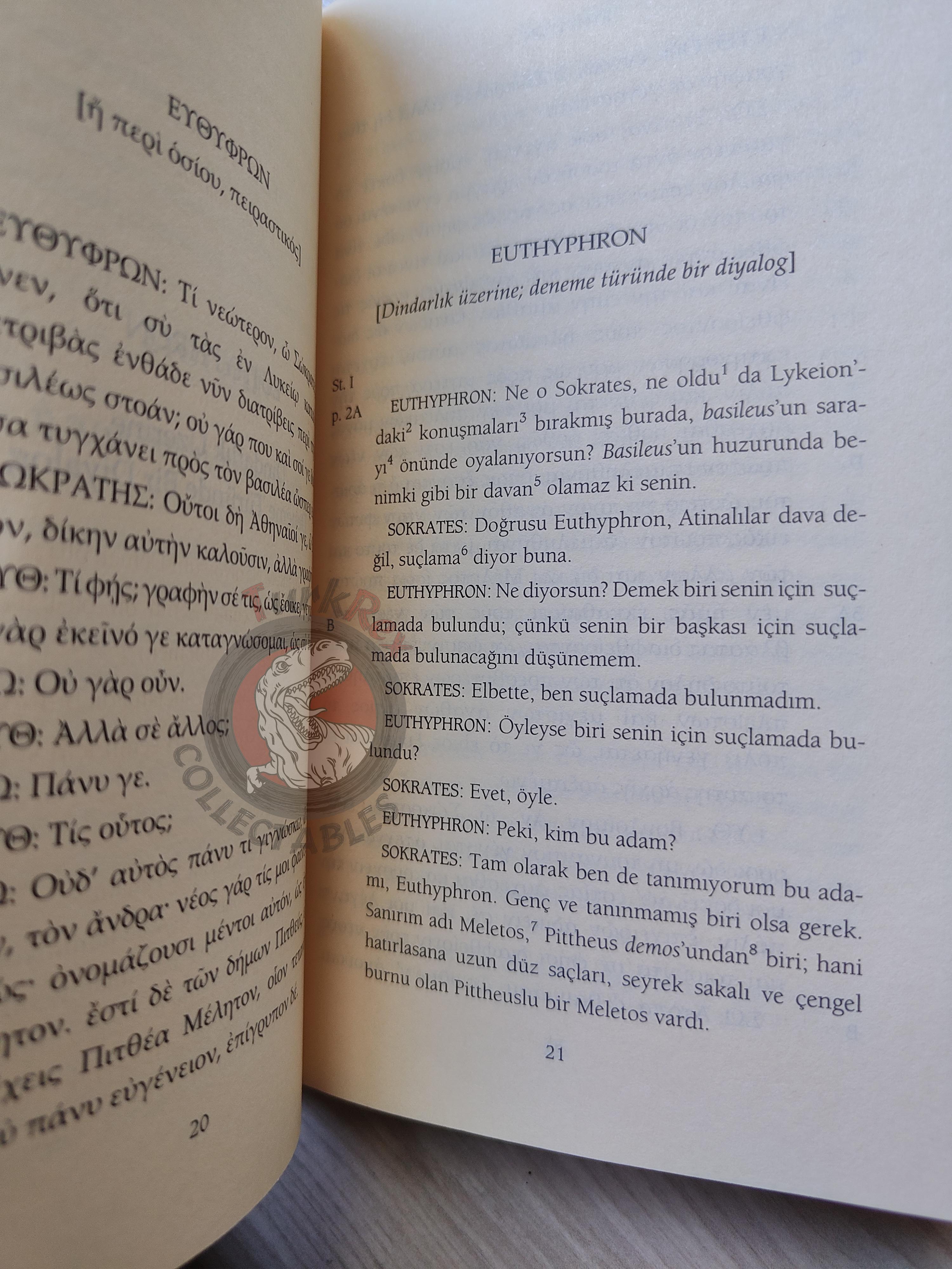 Plato –  Euthyphro 2011 Turkish Book Turkey Ancient Greek