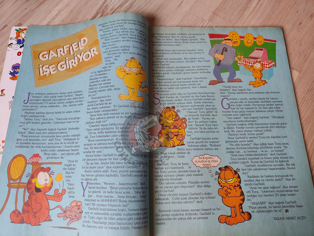 Garfield #3 1996 Turkish Magazine Comic Turkey