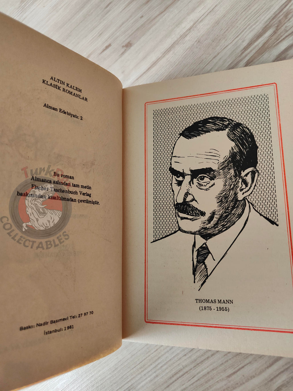 Thomas Mann – Royal Highness 1981 Turkish Book Turkey