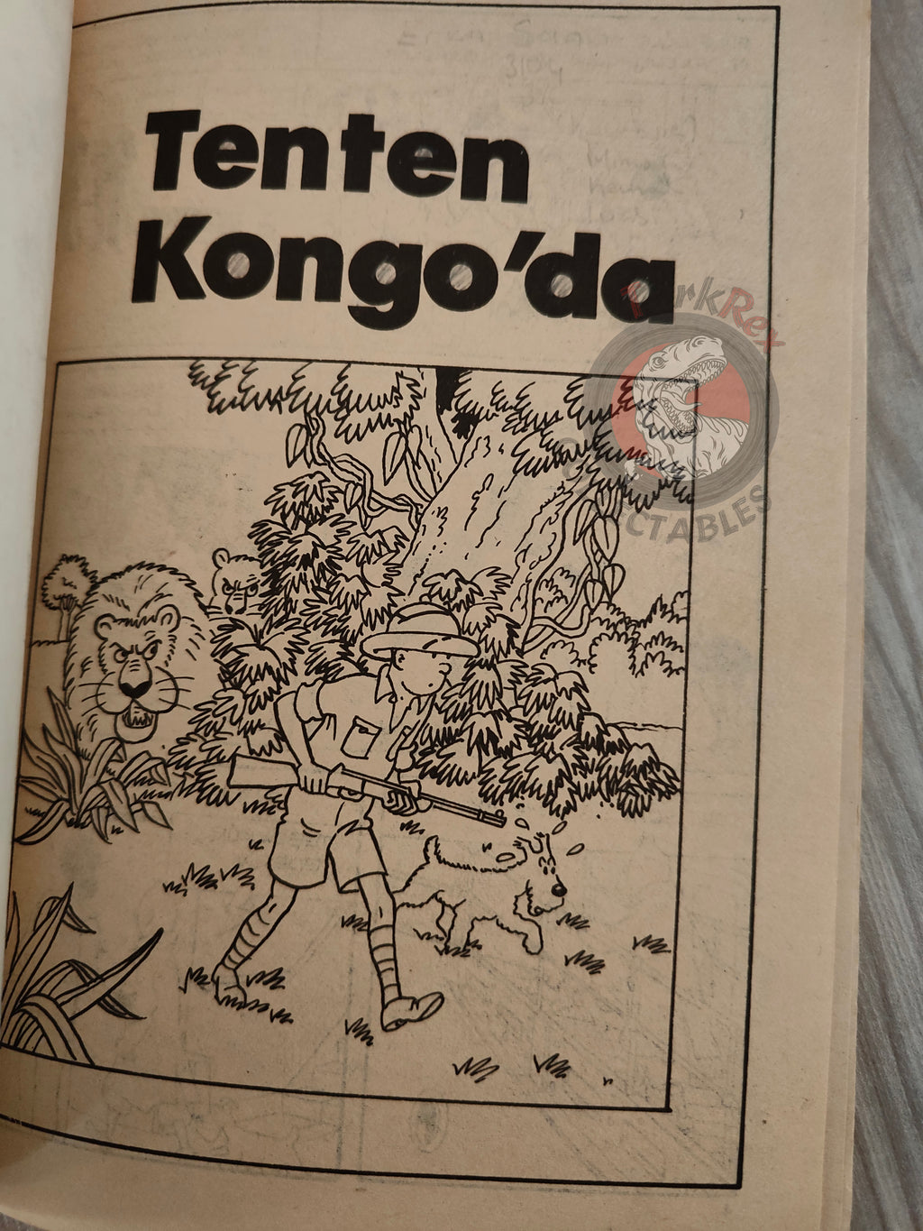Tintin – Tintin in the Congo 1980s Turkish Edition Comic Turkey