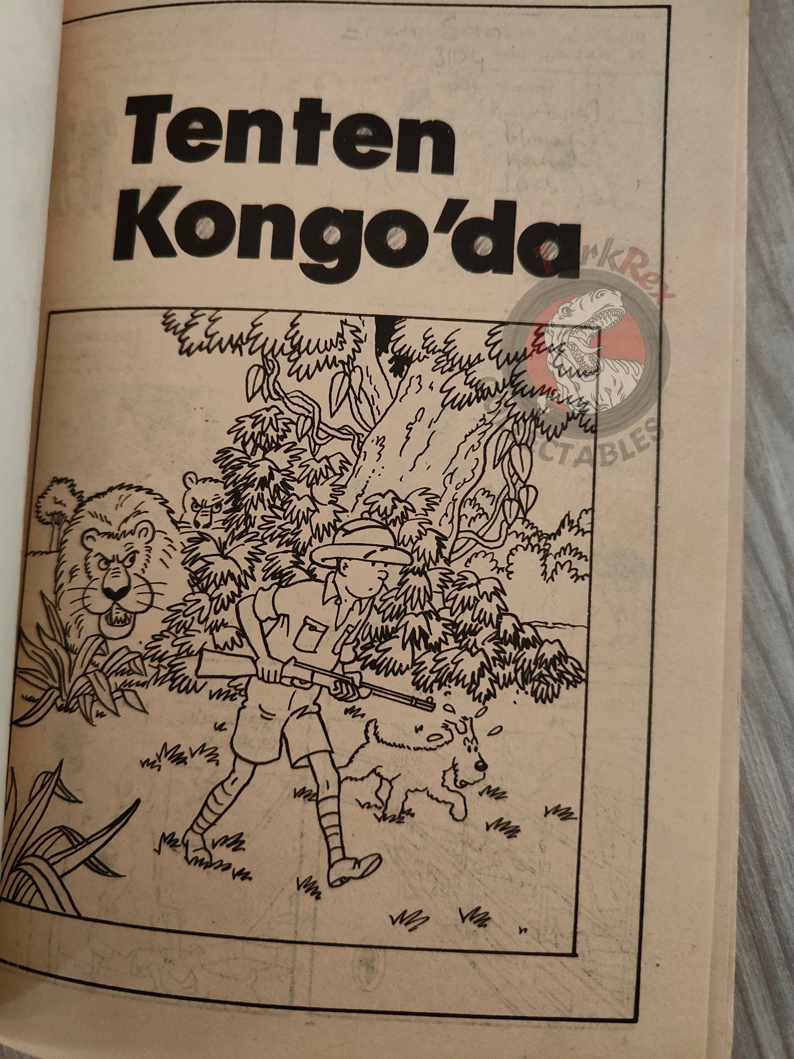 Tintin – Tintin in the Congo 1980s Turkish Edition Comic Turkey