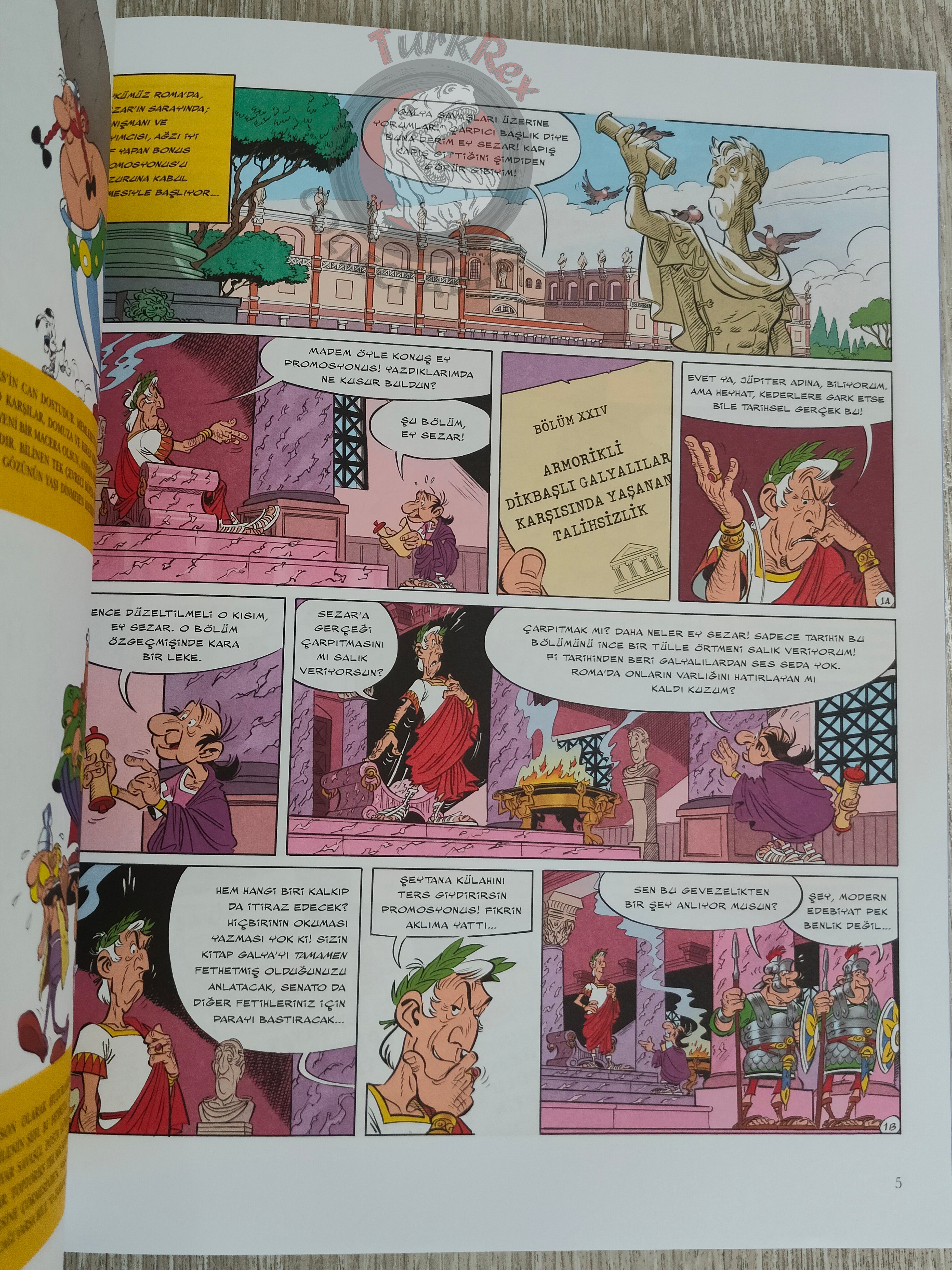 Asterix – Asterix and the Missing Scroll 2022 Turkish Edition Comic Turkey