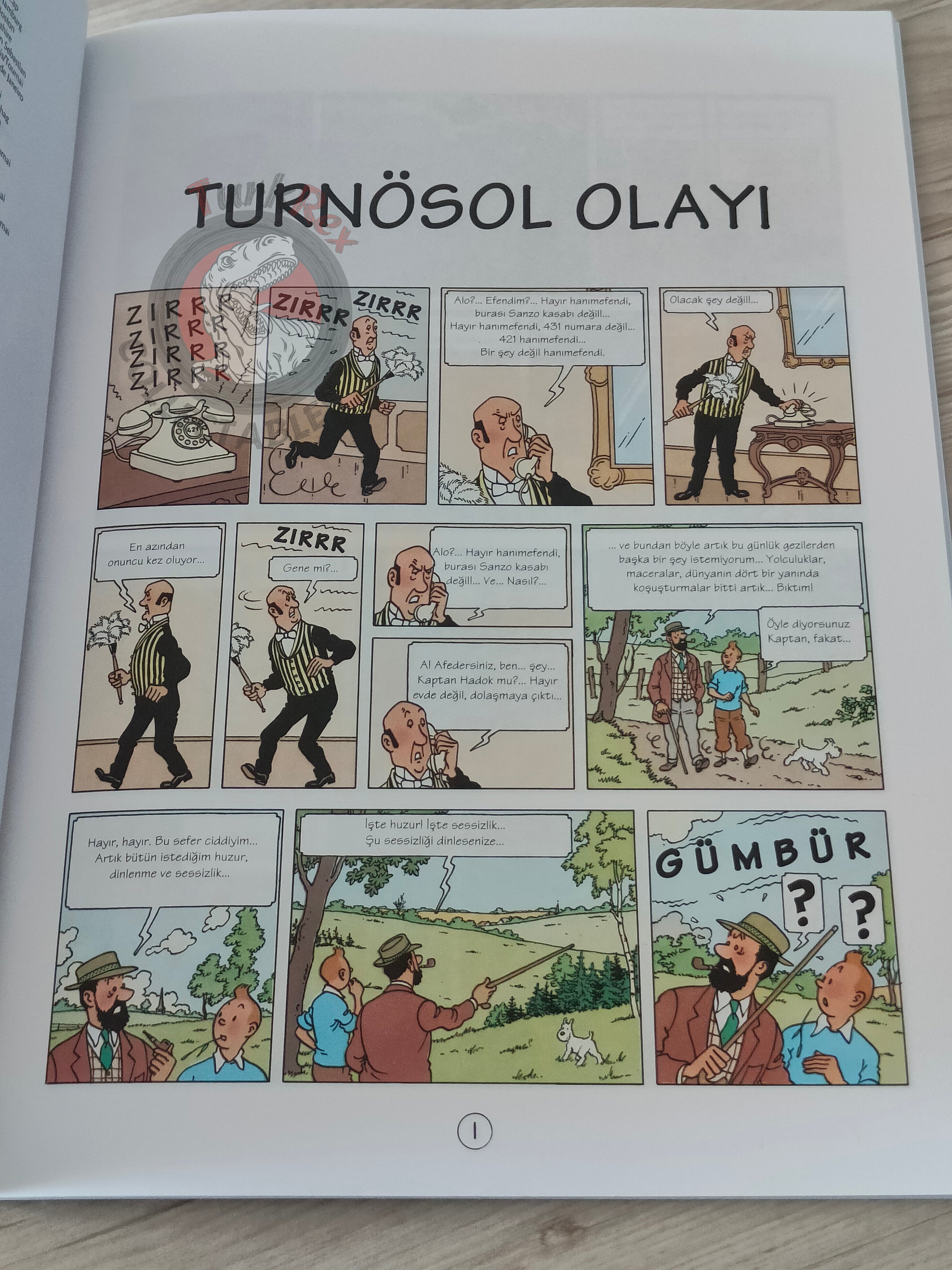 Tintin – The Calculus Affair 1998 Turkish Edition Comic Turkey 2nd YKY