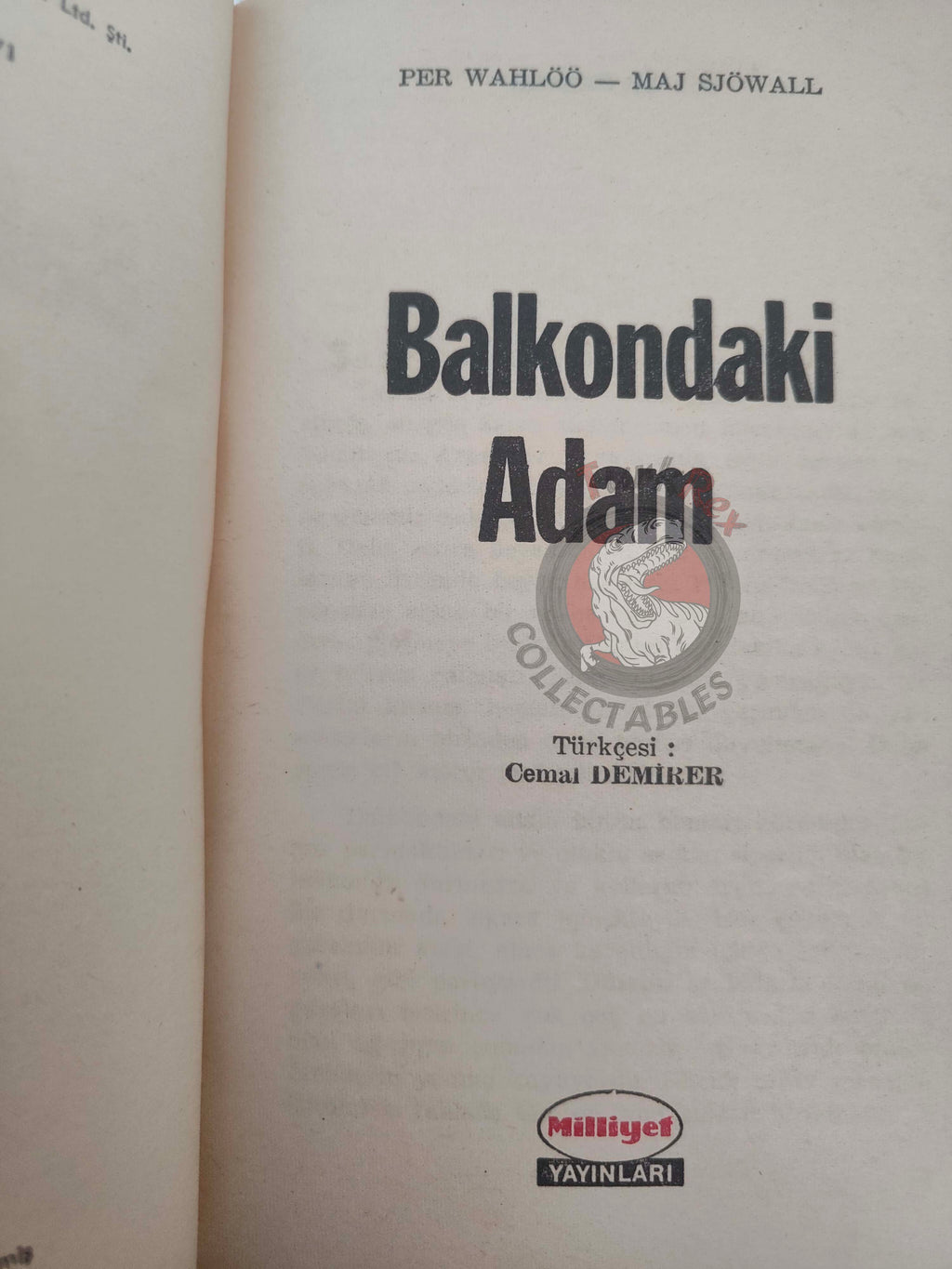Maj Sjöwall & Per Wahlöö – The Man on the Balcony 1971 1st Turkish Book Turkey