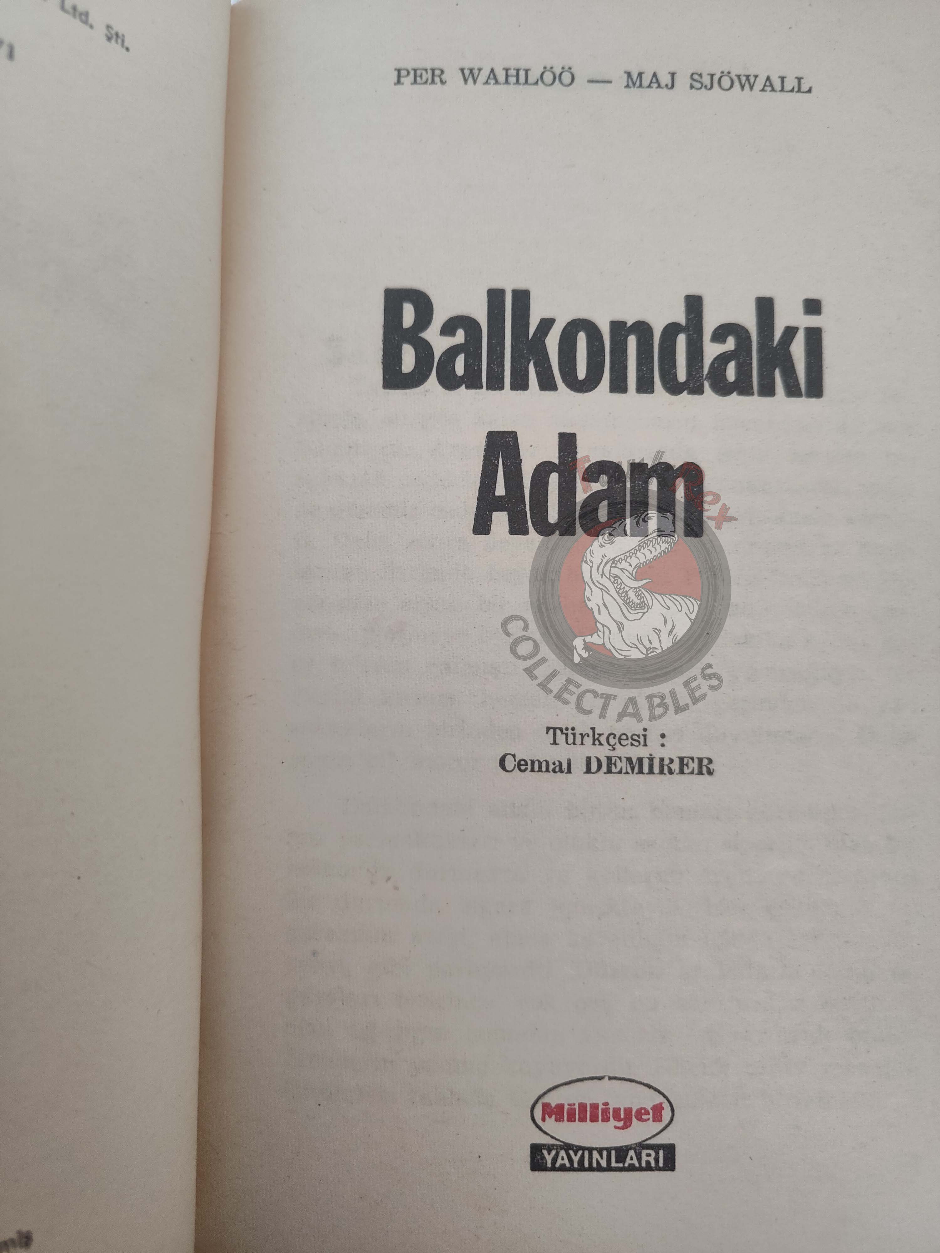 Maj Sjöwall & Per Wahlöö – The Man on the Balcony 1971 1st Turkish Book Turkey