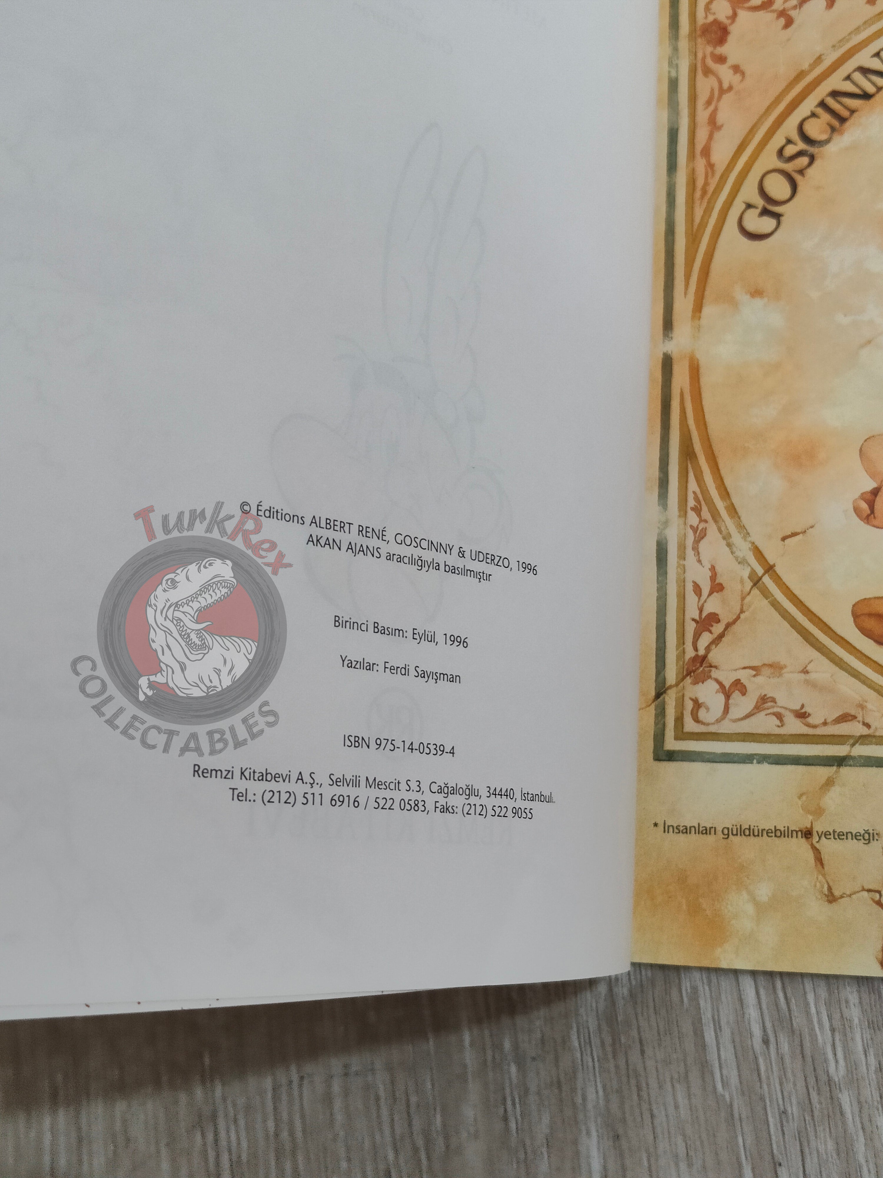 Asterix – Asterix and Son 1996 1st Edition Turkish Edition Comic Turkey