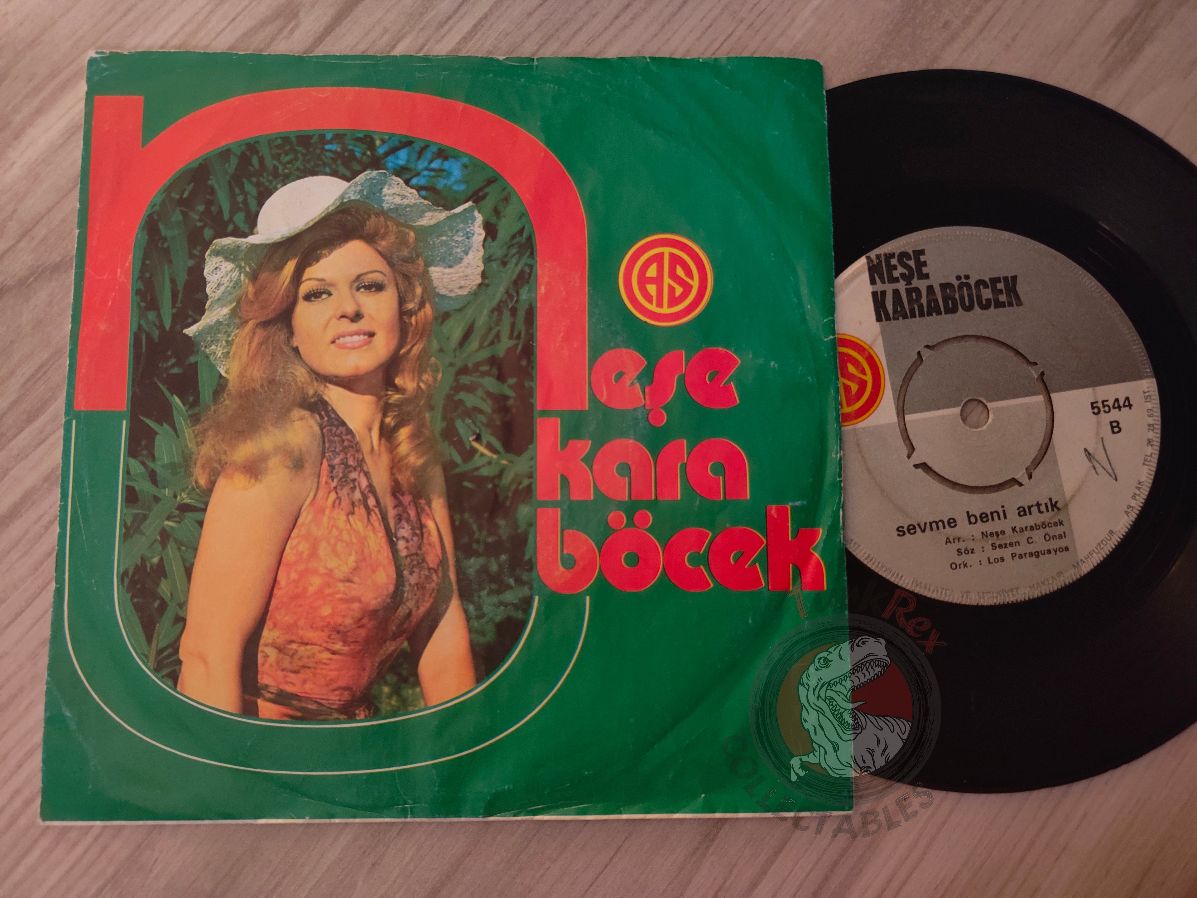 Neşe Karaböcek & Los Paraguayos – Hatırla 7" Turkish Pressing Vinyl Turkey Edition
