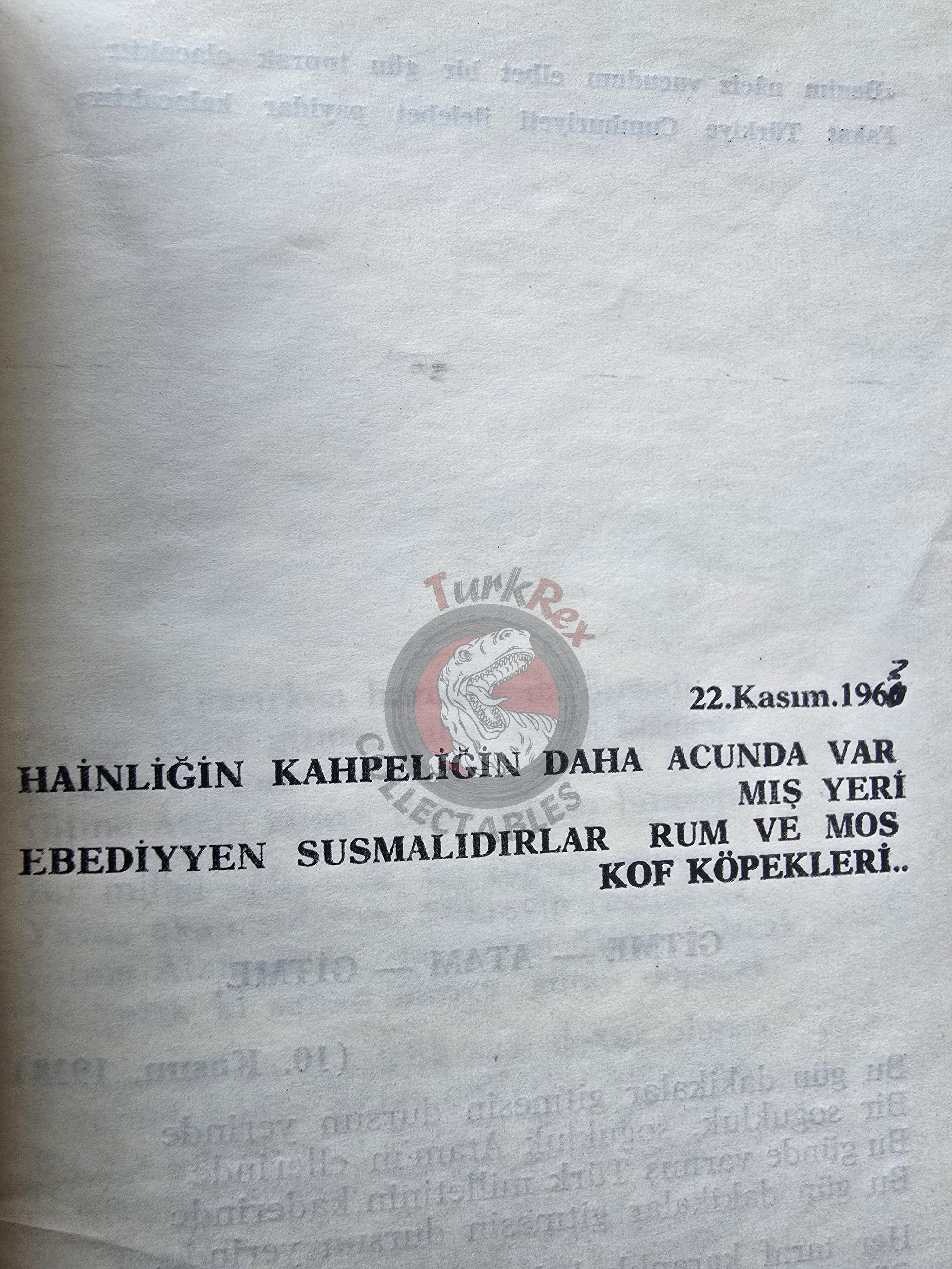A Call to John F. Kennedy 1963 1st Turkish Book Turkey Signed