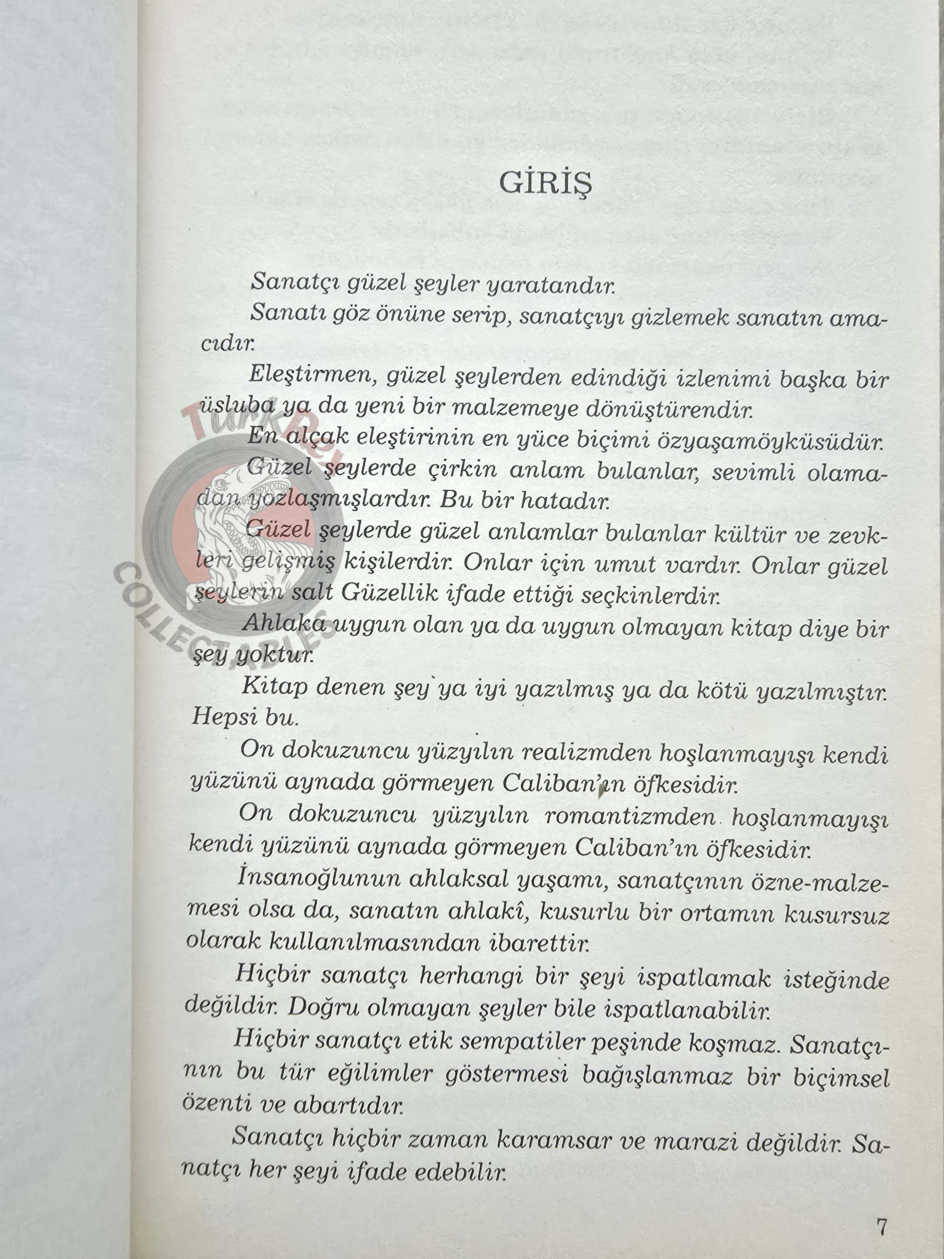 Oscar Wilde – The Picture of Dorian Gray 2006 Turkish Book Turkey