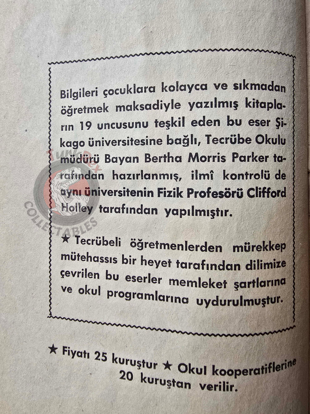 Bertha Morris Parker – Basic Science Education Series 1960s Turkish Book Turkey Magnet