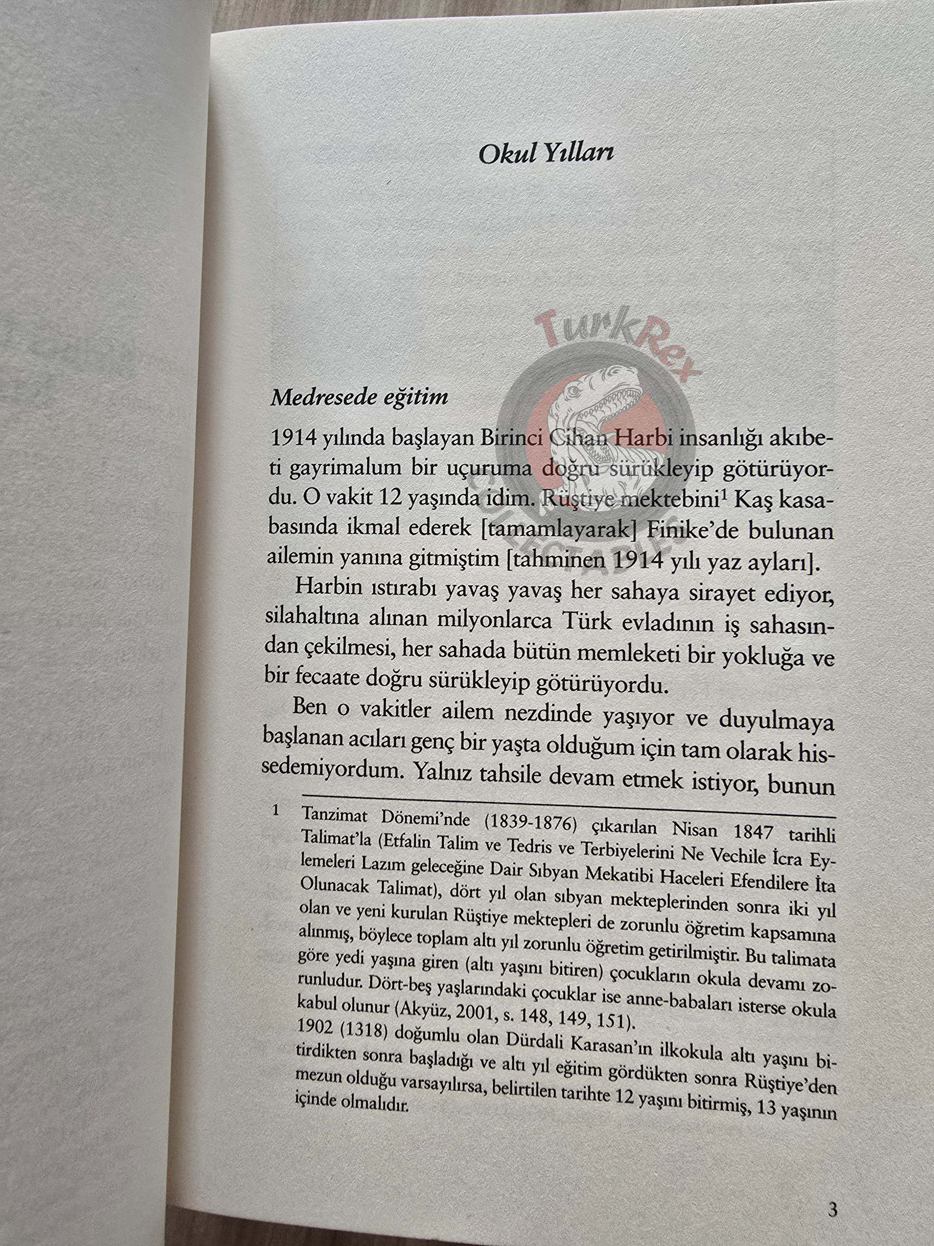 Memoirs of the First World War and the War of Independence 2020 Turkish Book Turkey