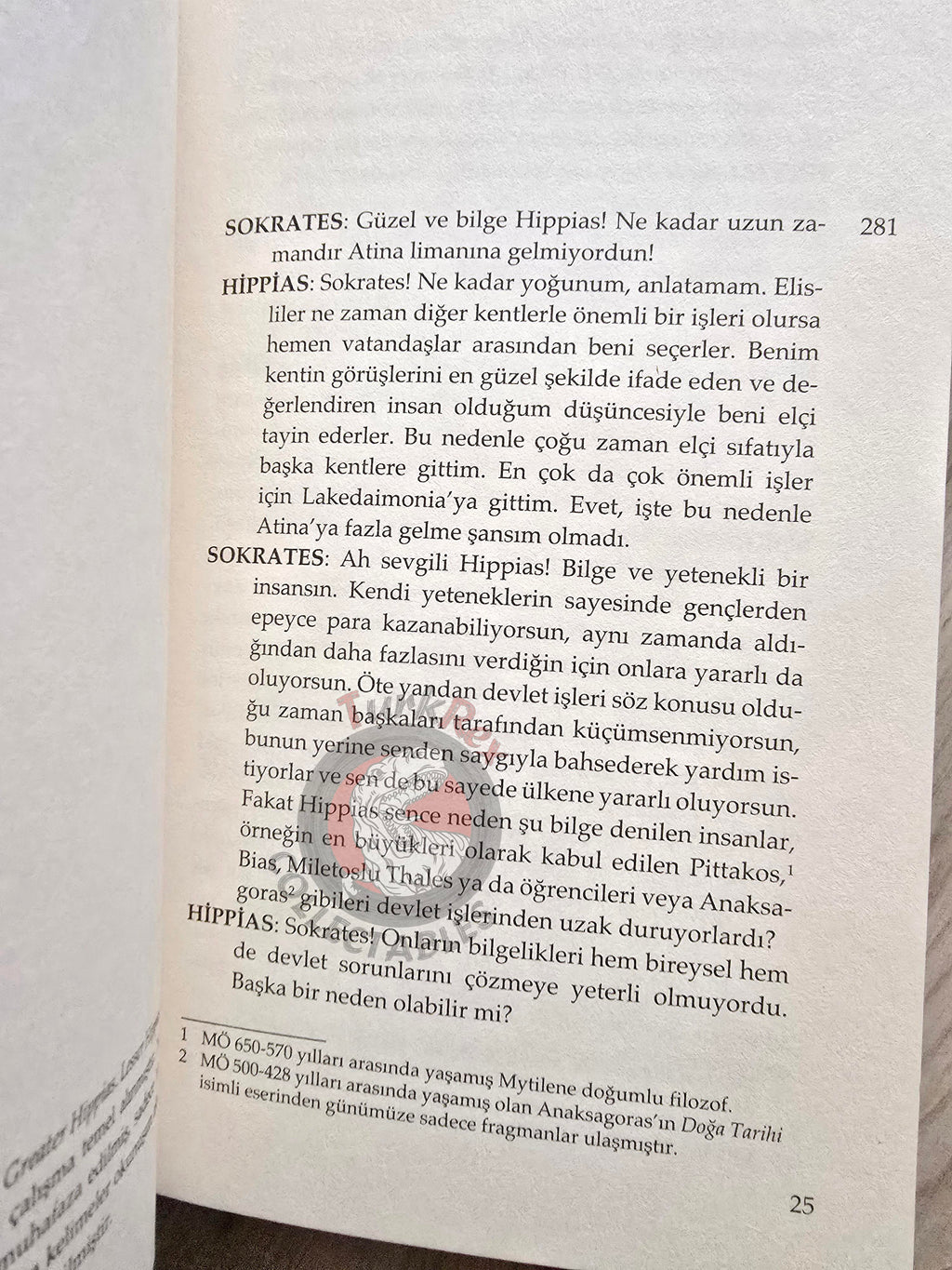 Plato – Greater Hippias 2016 Turkish Book Turkey