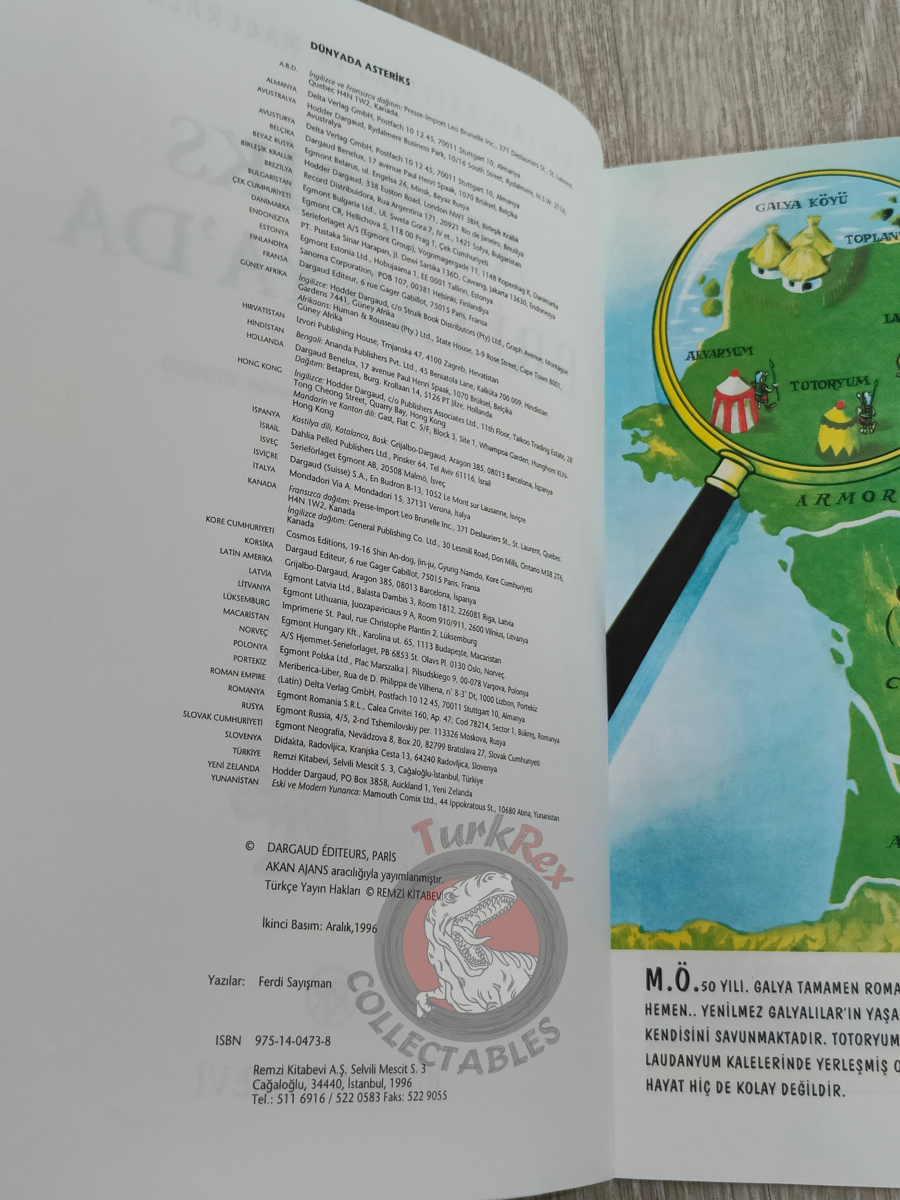 Asterix – Asterix in Britain 1996 Turkish Edition Comic Turkey