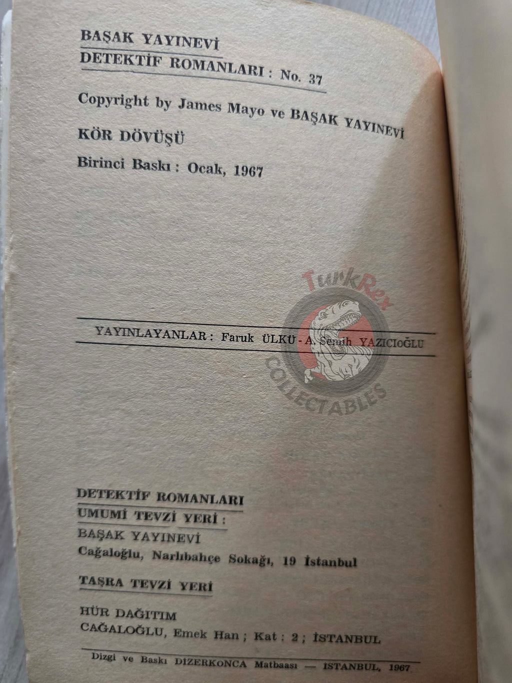 James Mayo – The Hammerhead 1967 1st Turkish Book Turkey Charles Hood