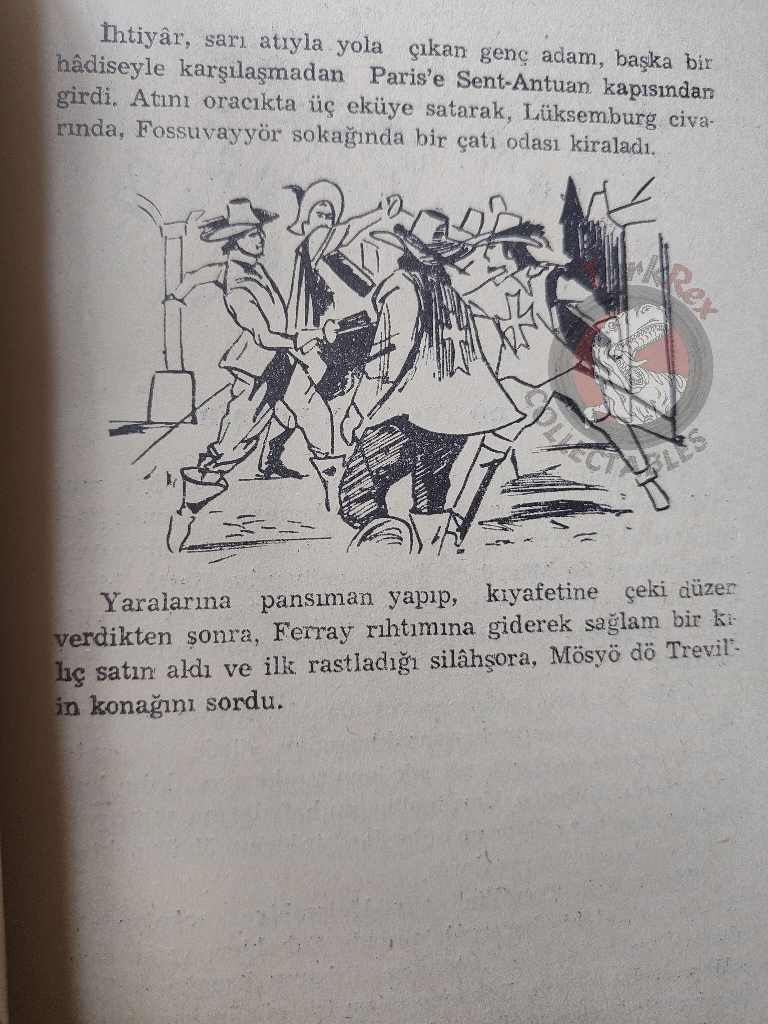 Alexandre Dumas – The Three Musketeers 1961 Turkish Book Turkey Illustrated