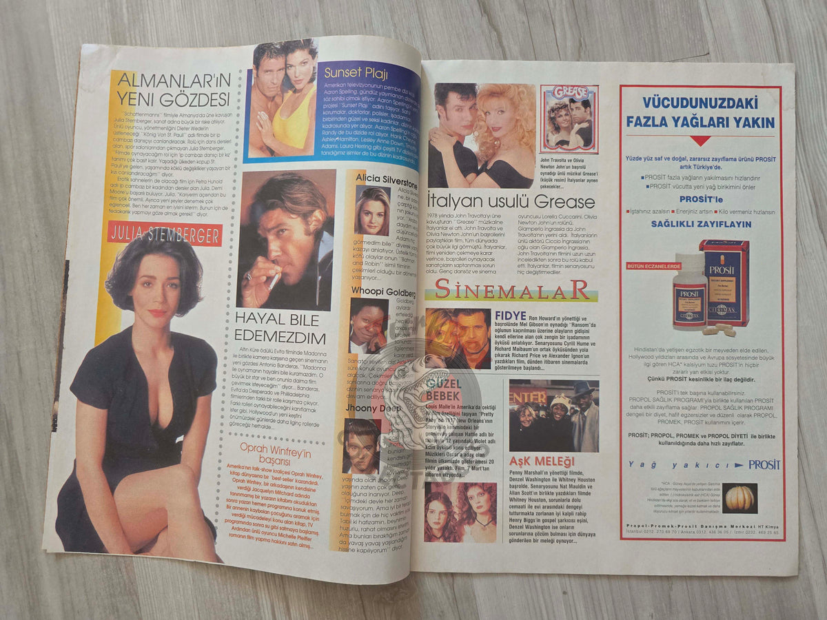 Teleskop 1997 Lucy Lawless The Heroic Warrior Xena Turkish Mag Turkey Stephanie Seymour