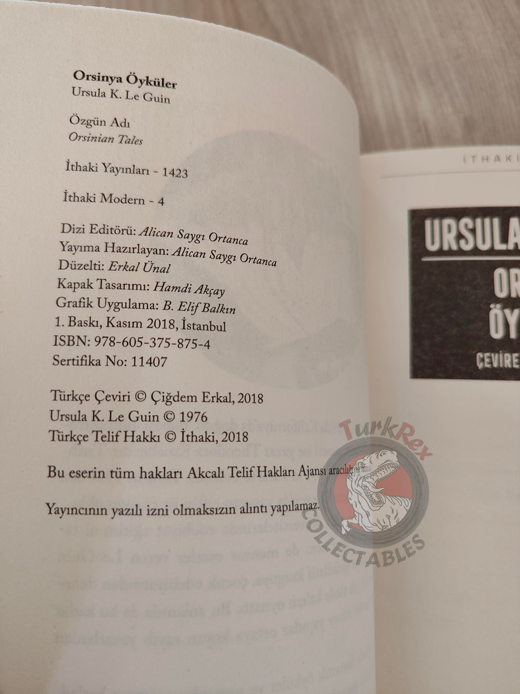 Ursula K. Le Guin – Orsinian Tales 2018 1st Turkish Book Turkey