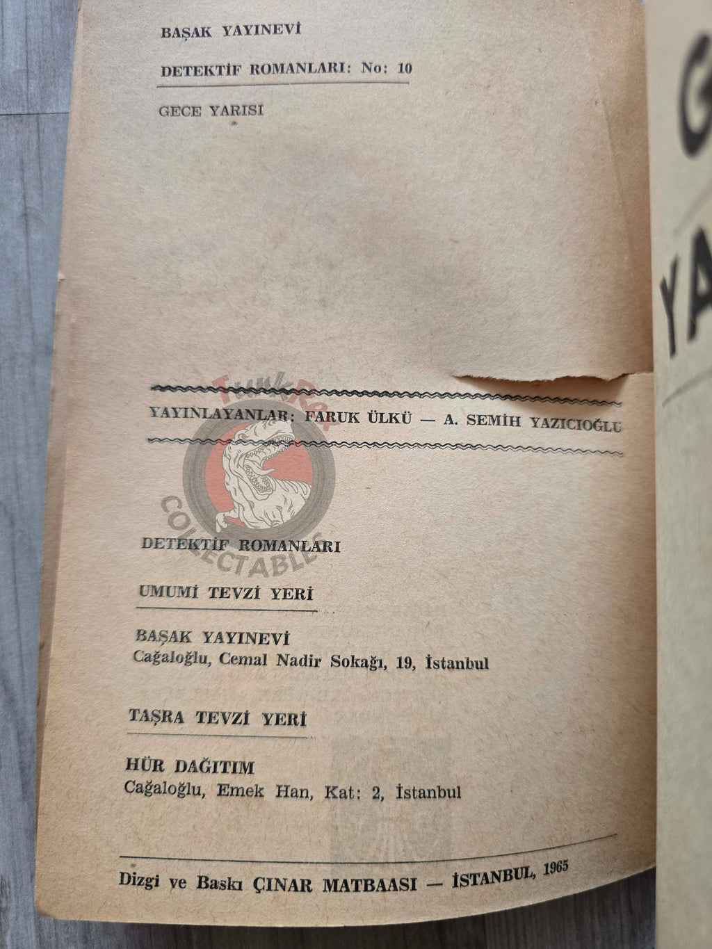 Gavin Lyall – Midnight Plus One 1965 1st Turkish Book Turkey