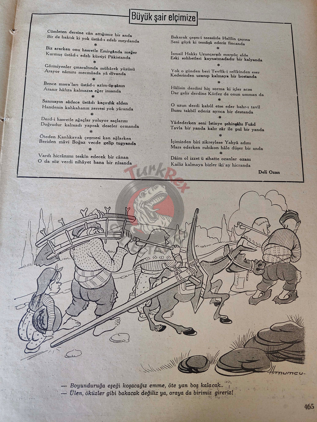 Mizah 1948 Humor Magazine Turkish Turkey Charlie Chaplin American Aid