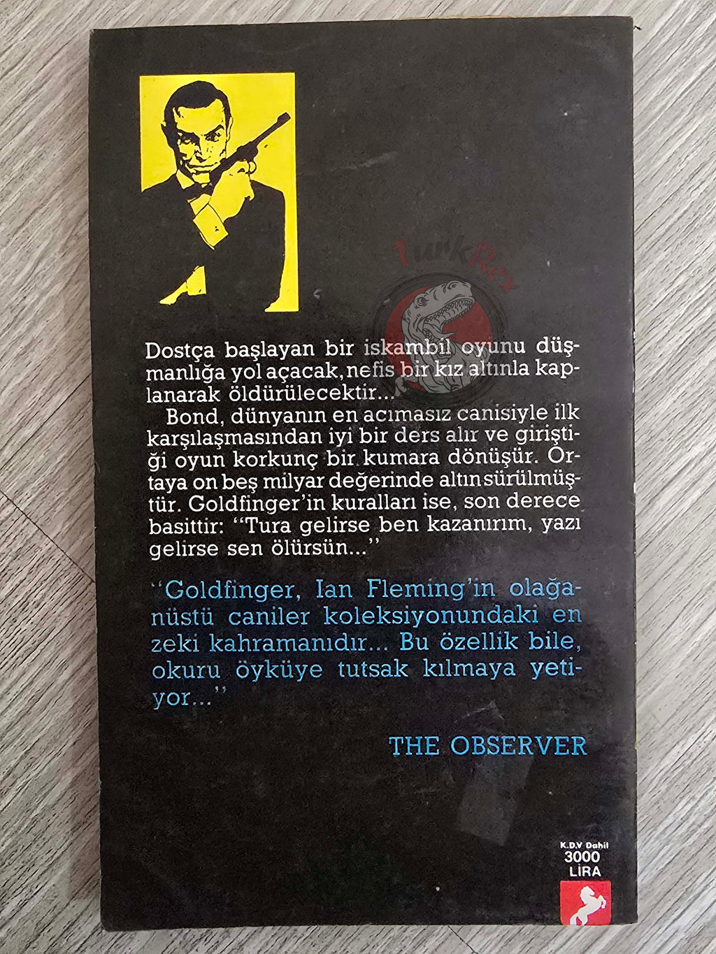 James Bond - Goldfinger 1990 Turkish Book Turkey Ian Fleming