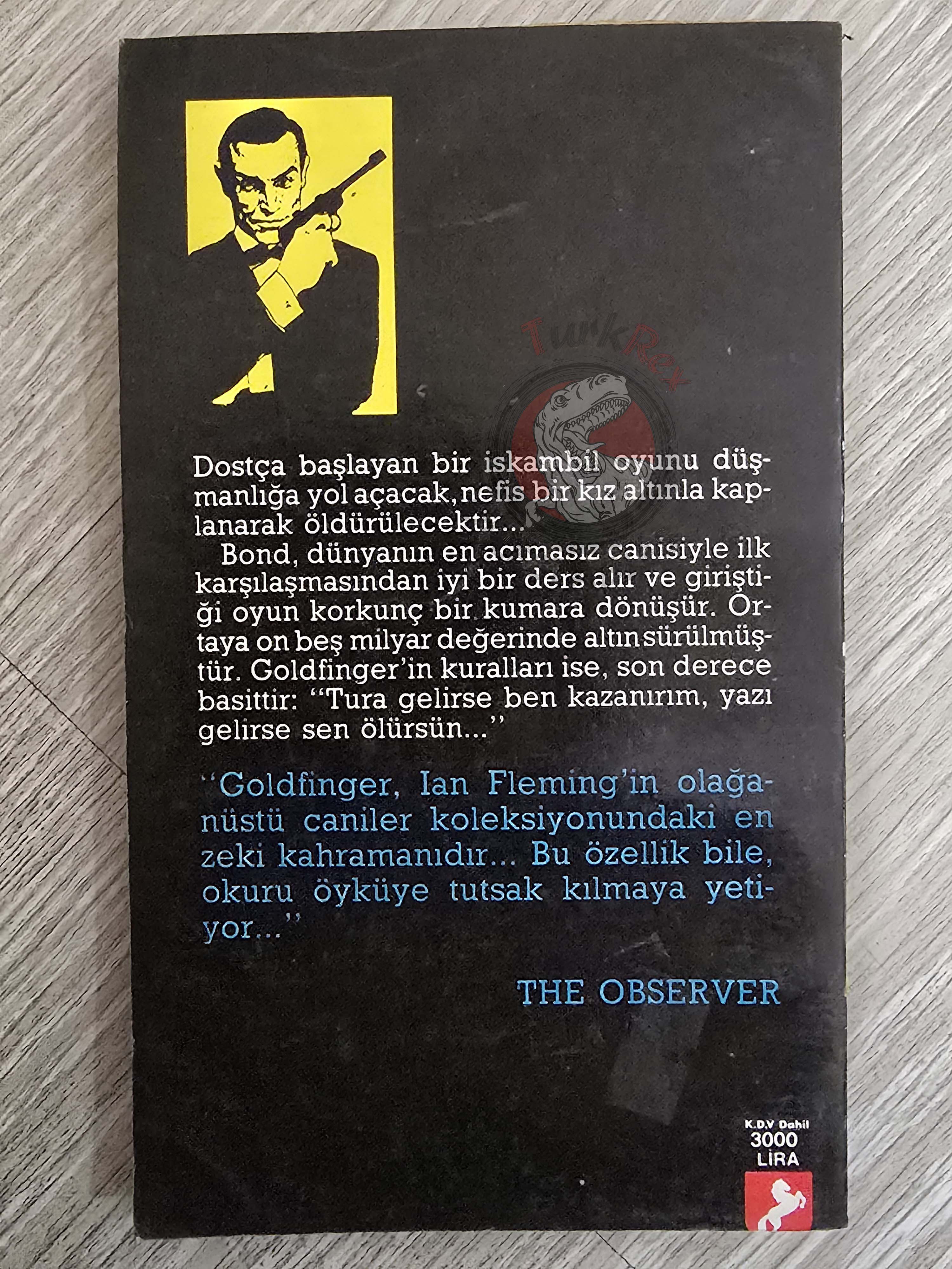 James Bond - Goldfinger 1990 Turkish Book Turkey Ian Fleming