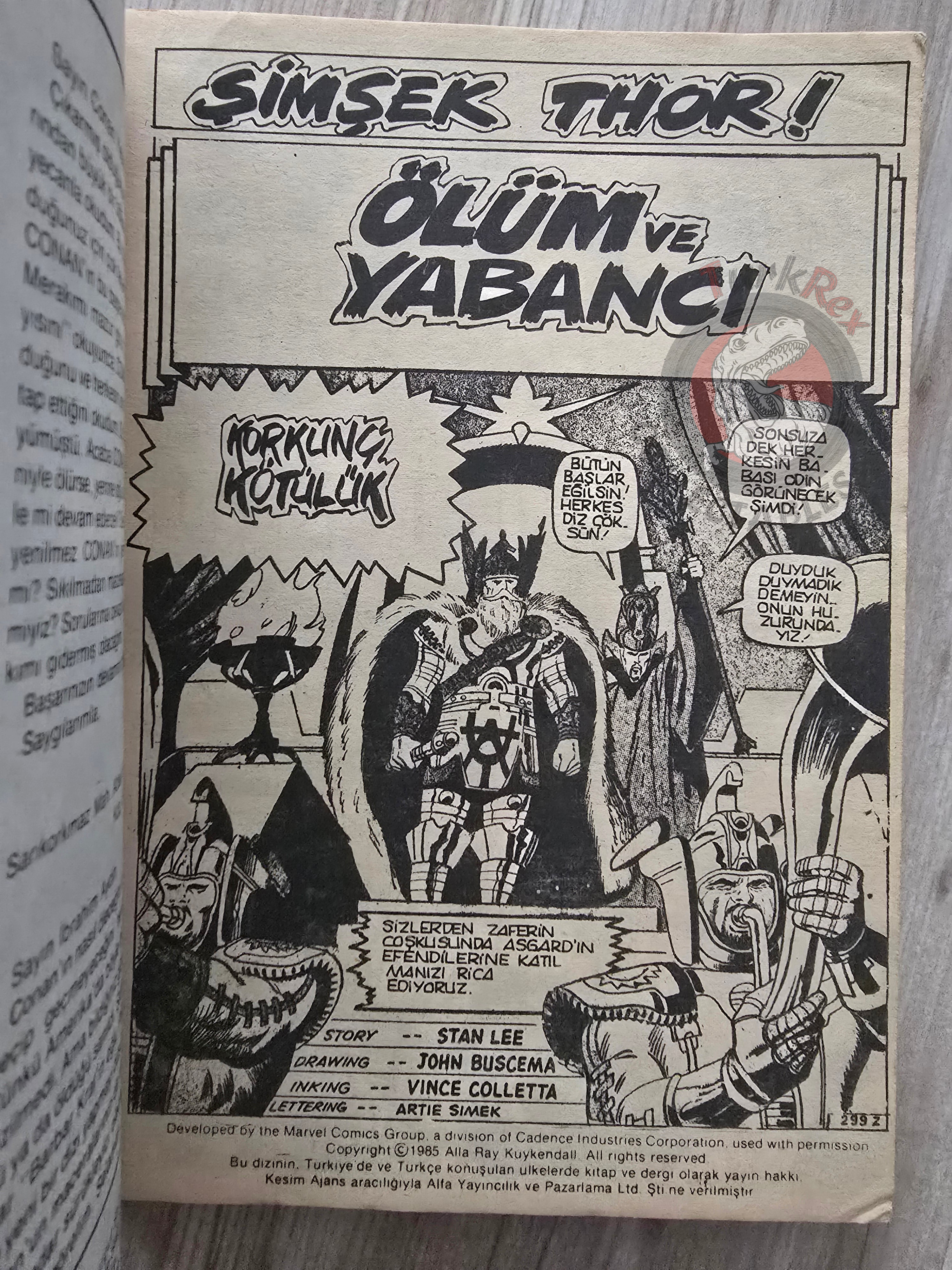 Thor Vol #1 1987 Turkish Comic Turkey The Mighty Thor #178–187 cover #183