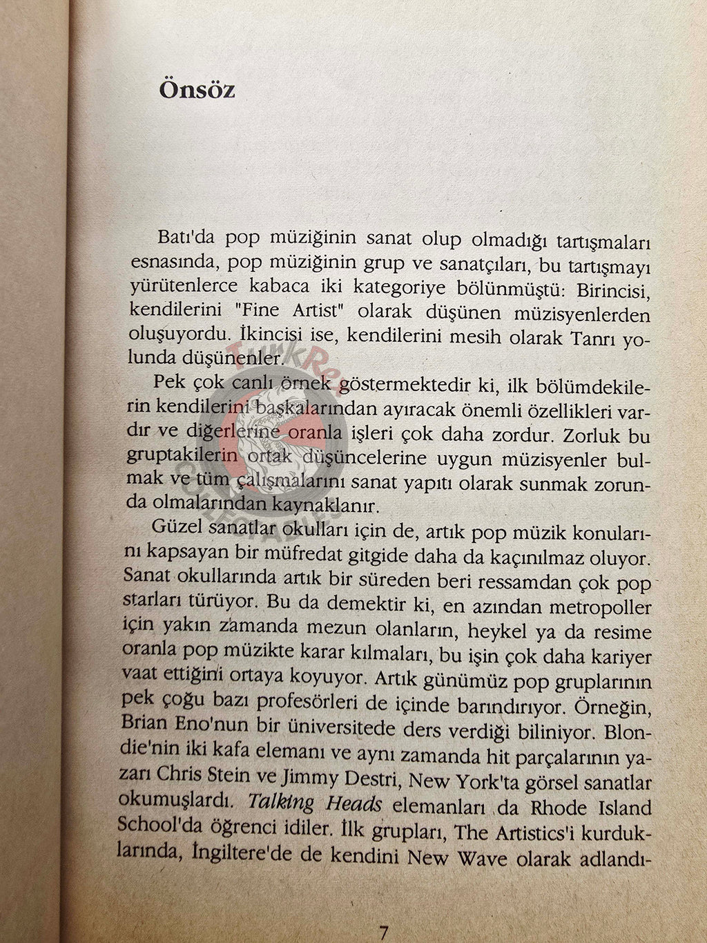 Jerome Davis – Talking Heads Biography Book 1993 1st Turkish Turkey