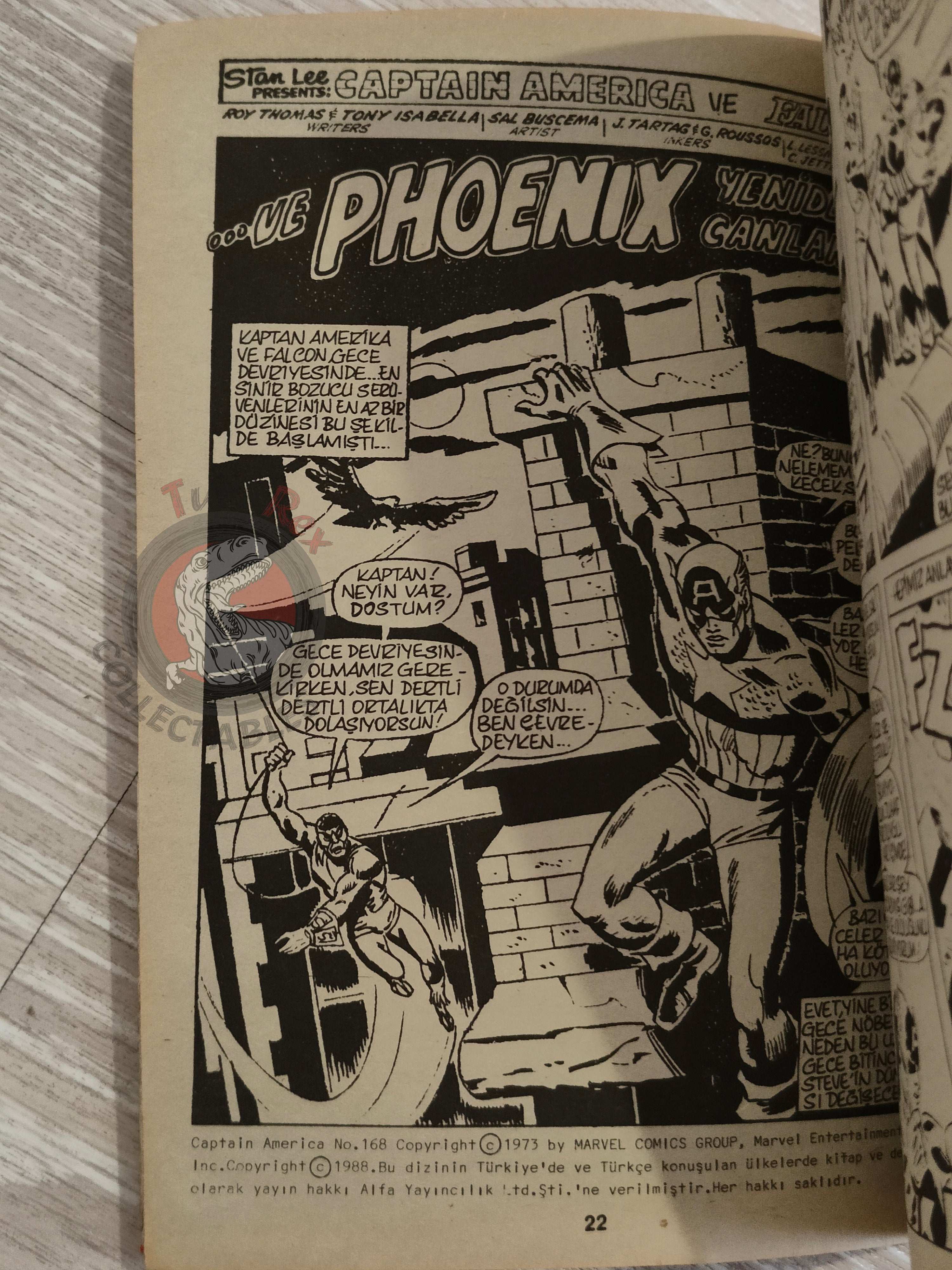 Captain America – Issue #4 1988 Turkish Comic Turkey #167 #168 #169 #170