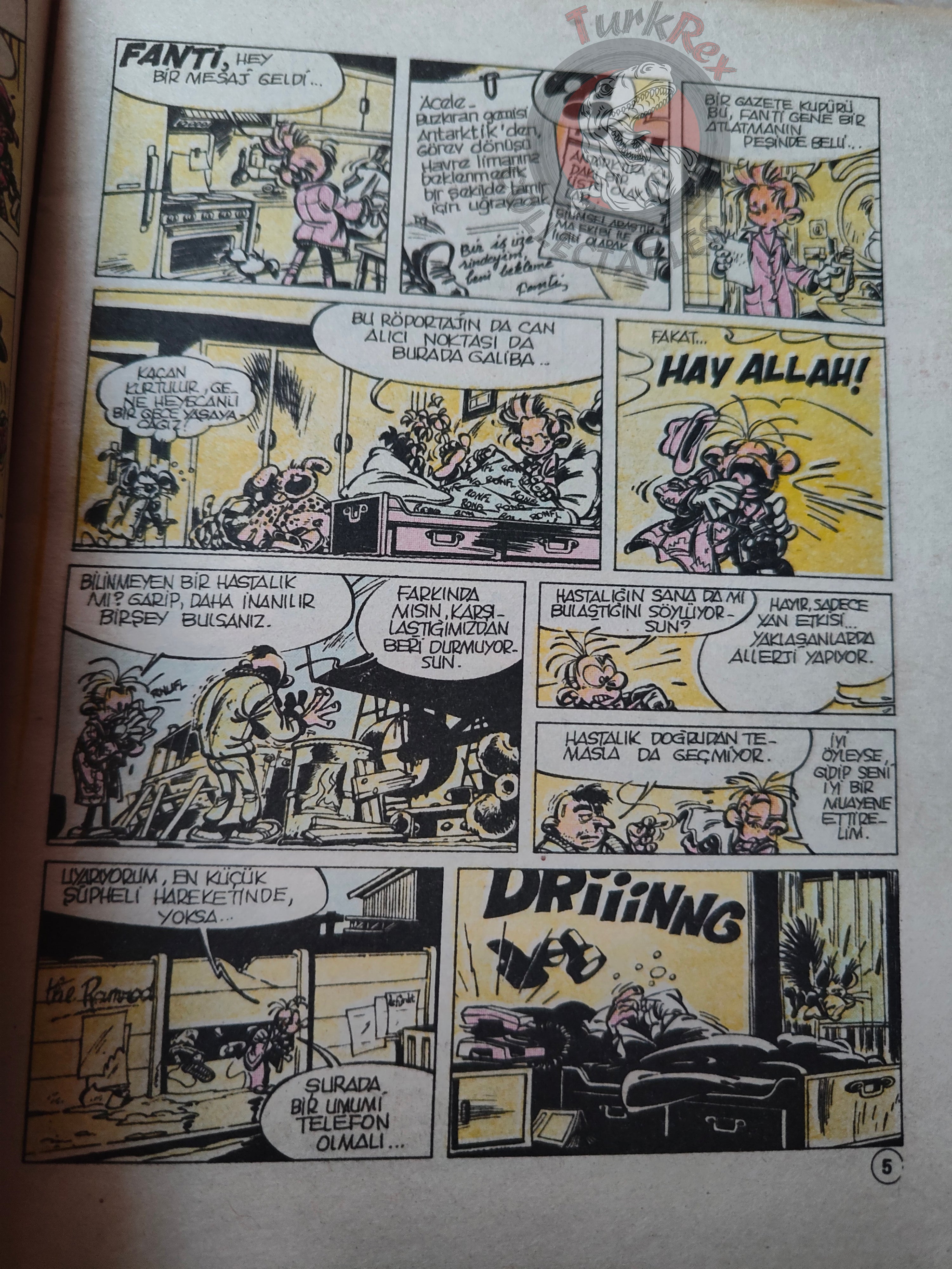 Spirou & Fantasio #3 Virus 1989 Turkish Comic Turkey