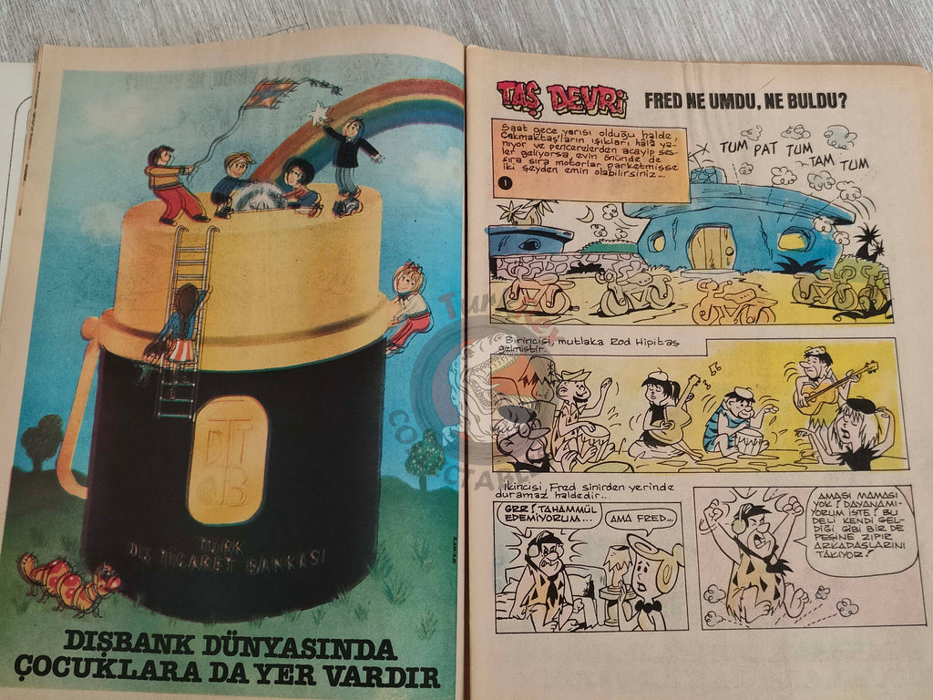 Tercüman Çocuk #43 1982 Turkish Comic Turkey Superman Star Wars #29 The Flintstones Tounga Cubitus