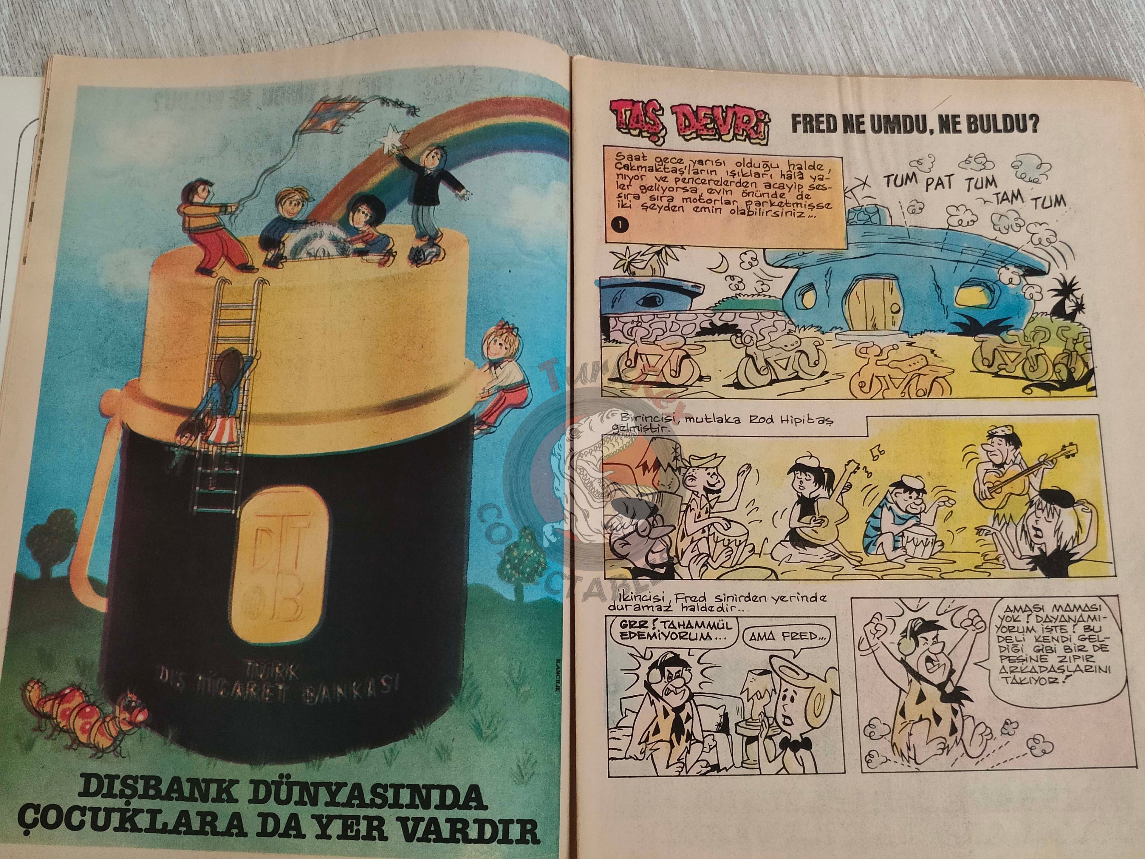 Tercüman Çocuk #43 1982 Turkish Comic Turkey Superman Star Wars #29 The Flintstones Tounga Cubitus