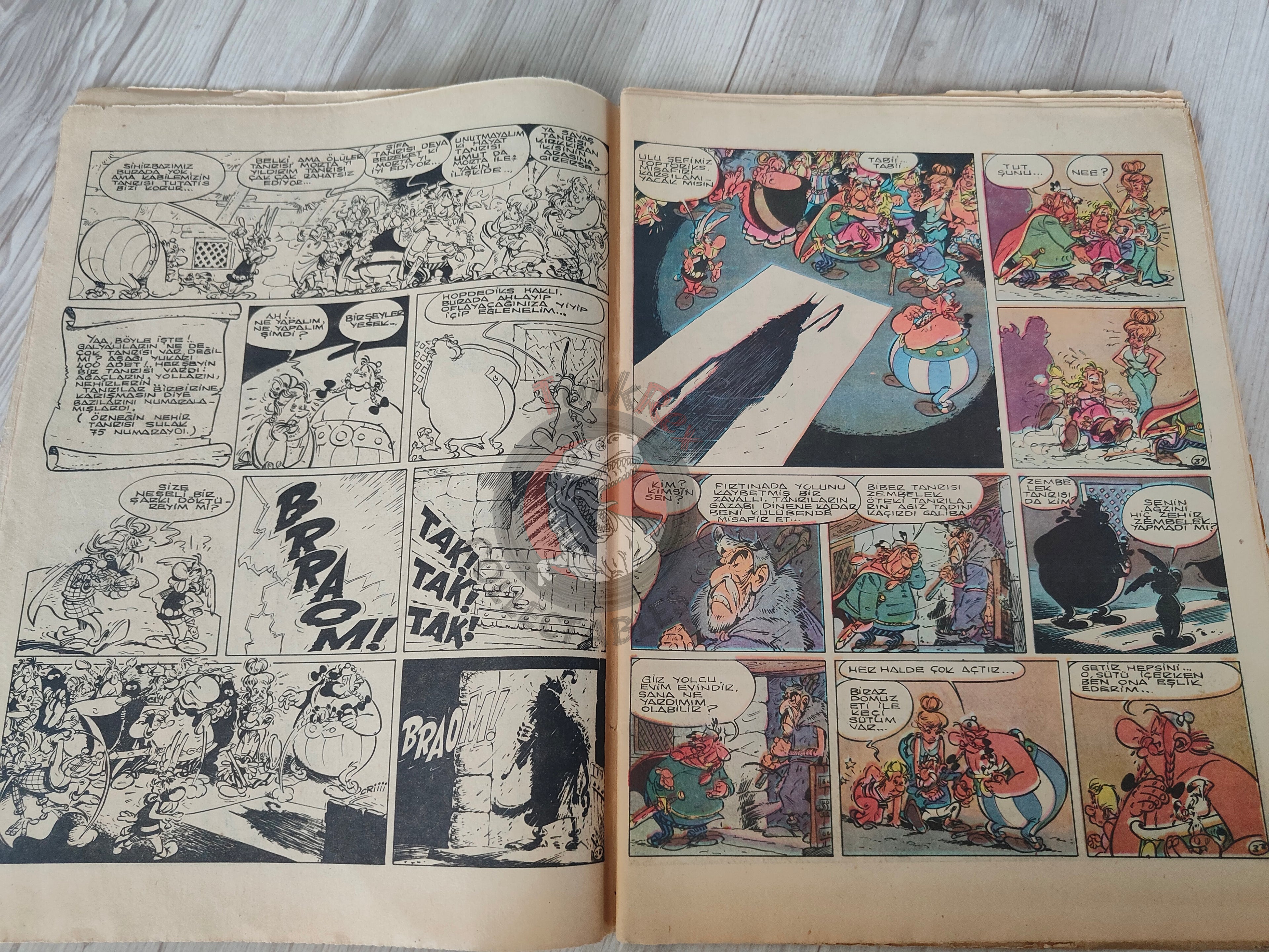 Asterix – Asterix and the Soothsayer 80s Turkish Edition Comic Turkey