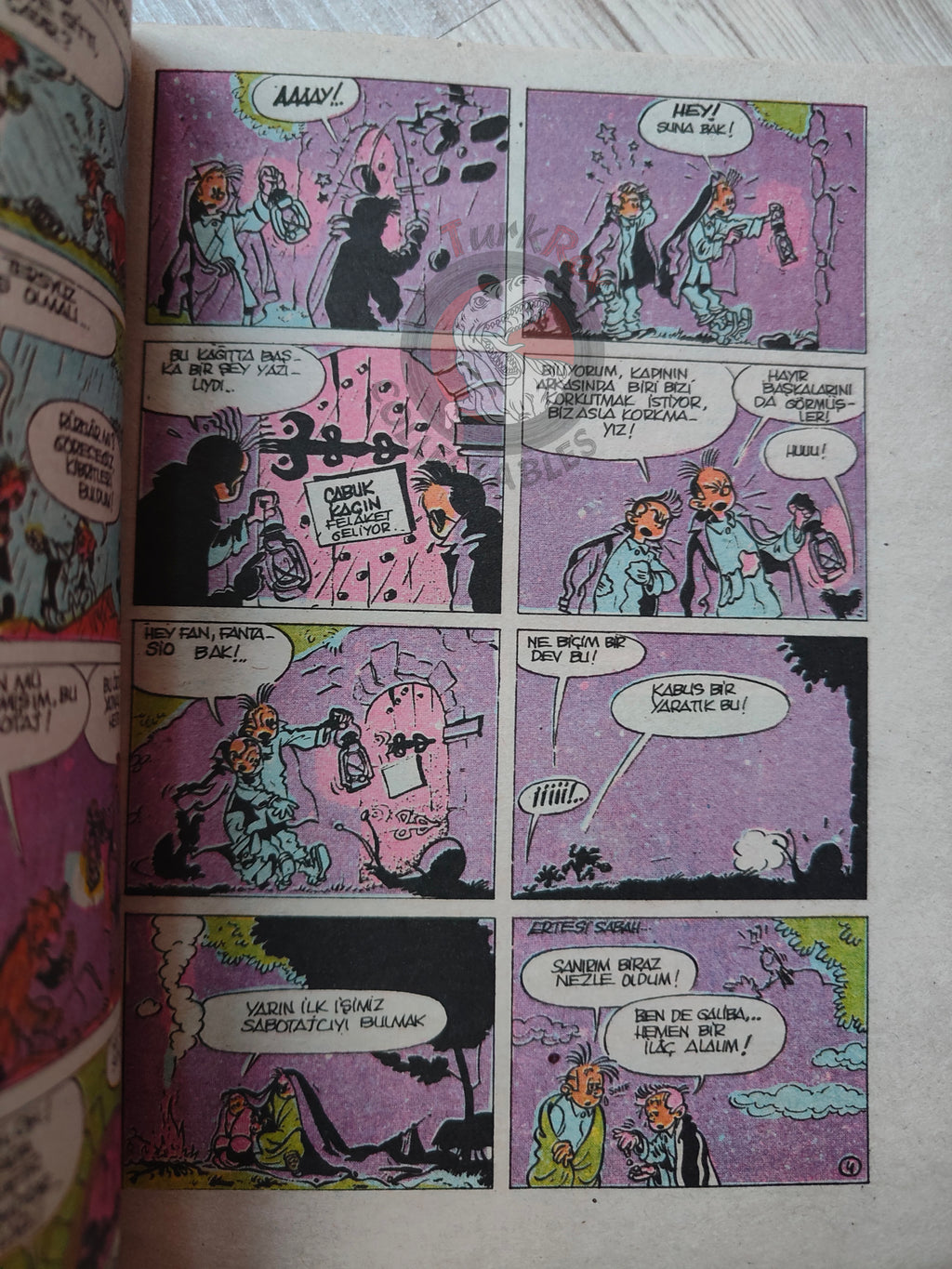 Spirou & Fantasio #1 Il y a un sorcier à Champignac 1989 Turkish Comic Turkey