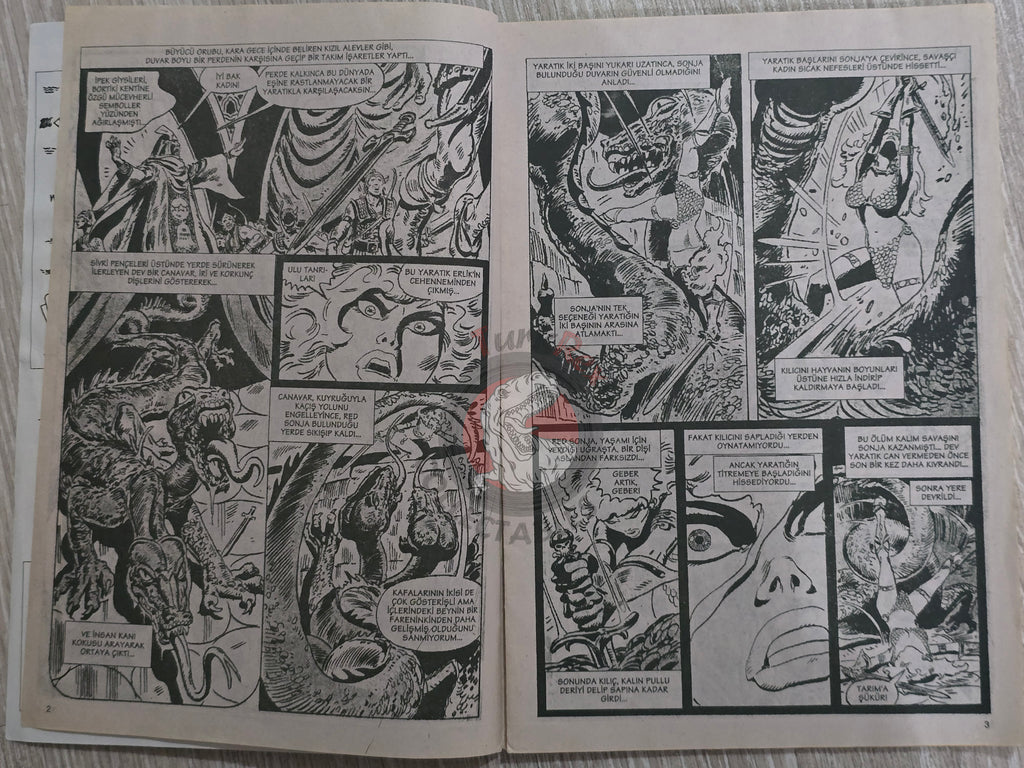Red Sonja #7 2000 Turkish Comic Turkey vol 1 #6 #7 #8