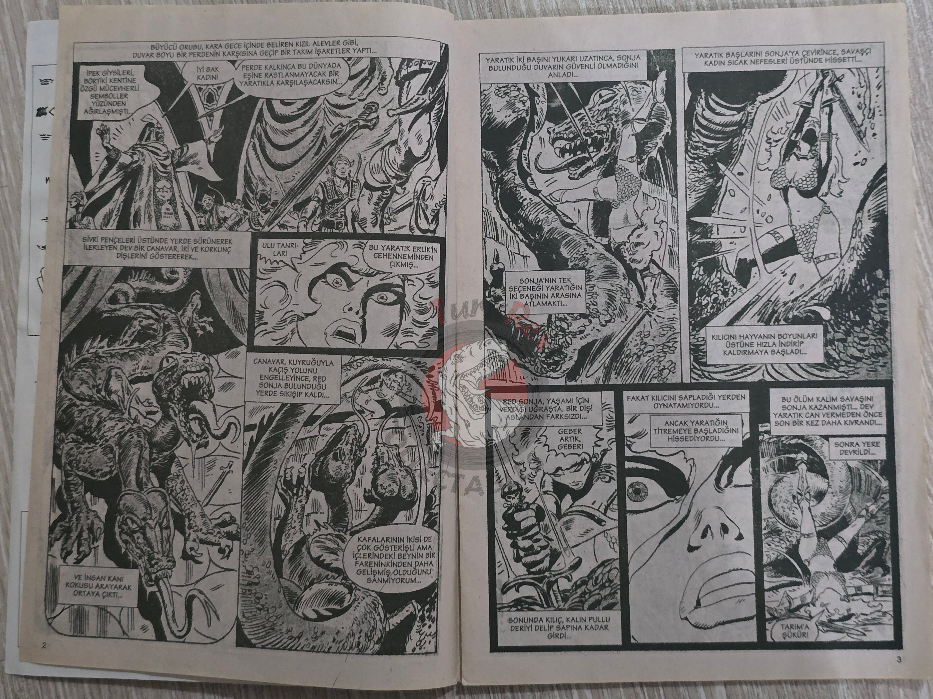Red Sonja #7 2000 Turkish Comic Turkey vol 1 #6 #7 #8