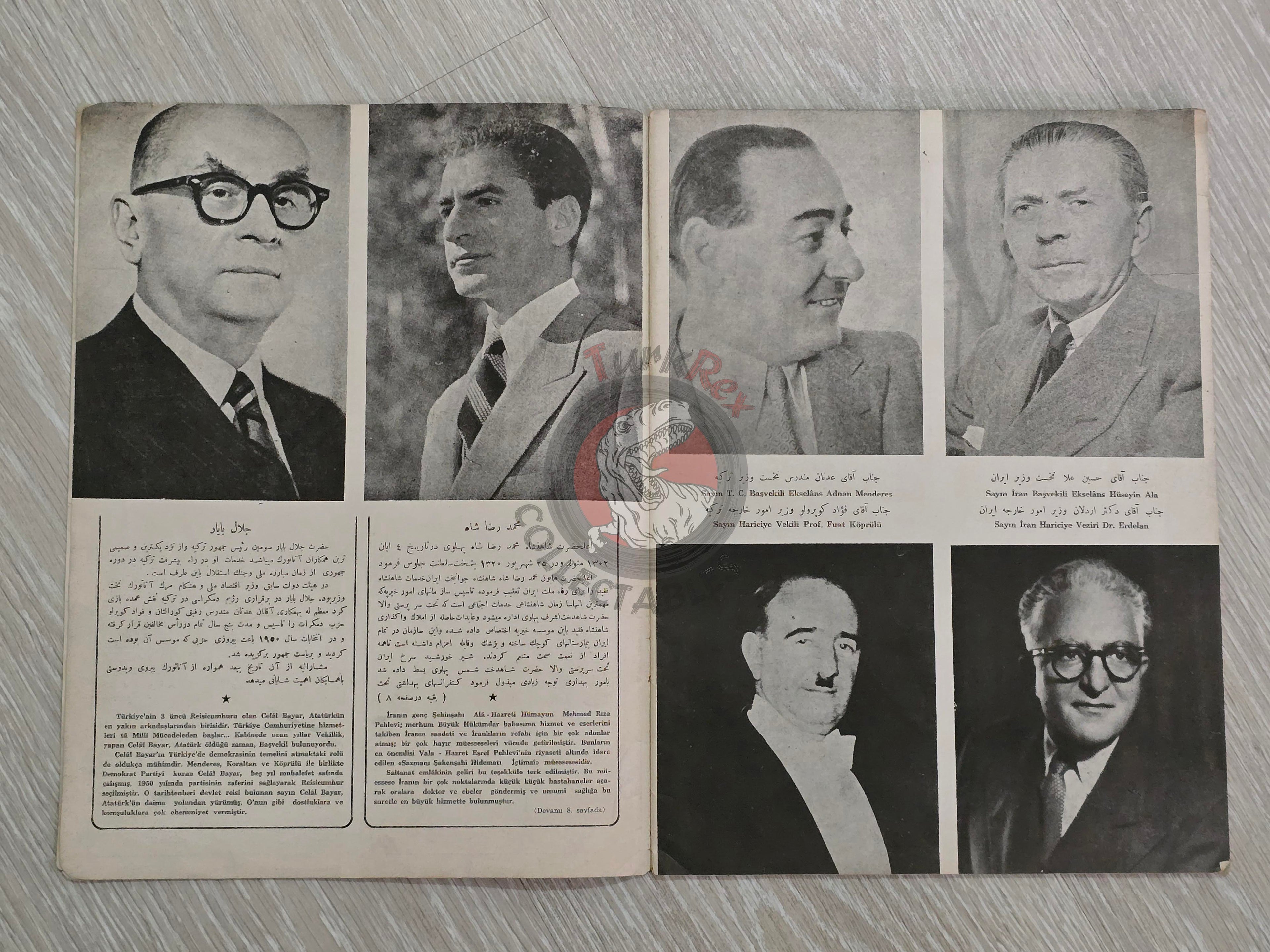 The Visit of Mohammad Reza Shah Pahlavi to Turkey 1956 Turkish Book Iran Propaganda Persian