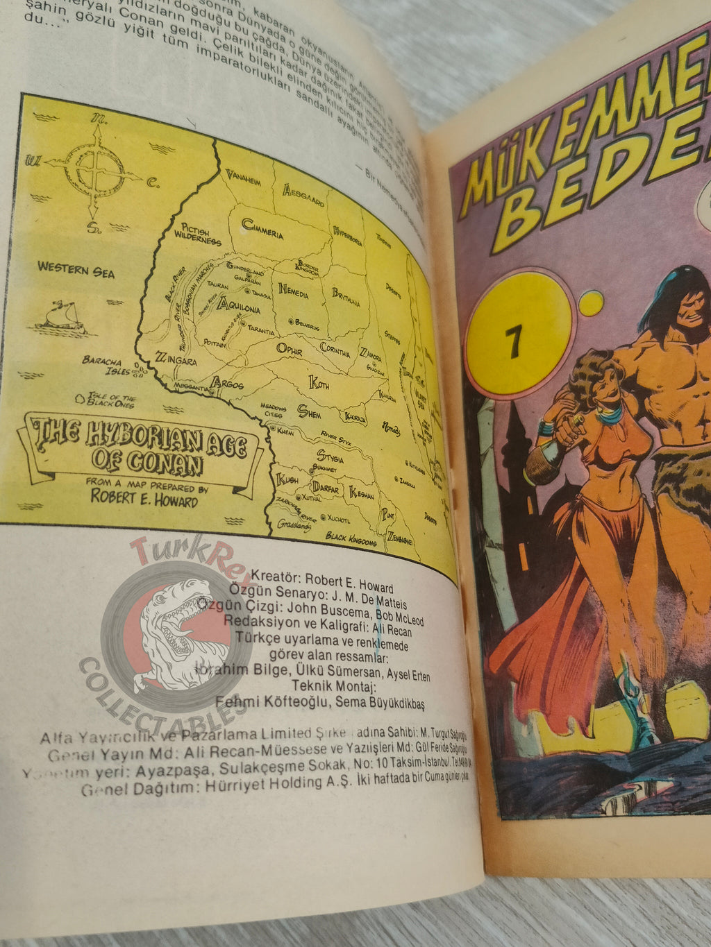 Conan Renkli #7 Turkish Comic Turkey The Savage Sword of #17 CTB #121 Movie