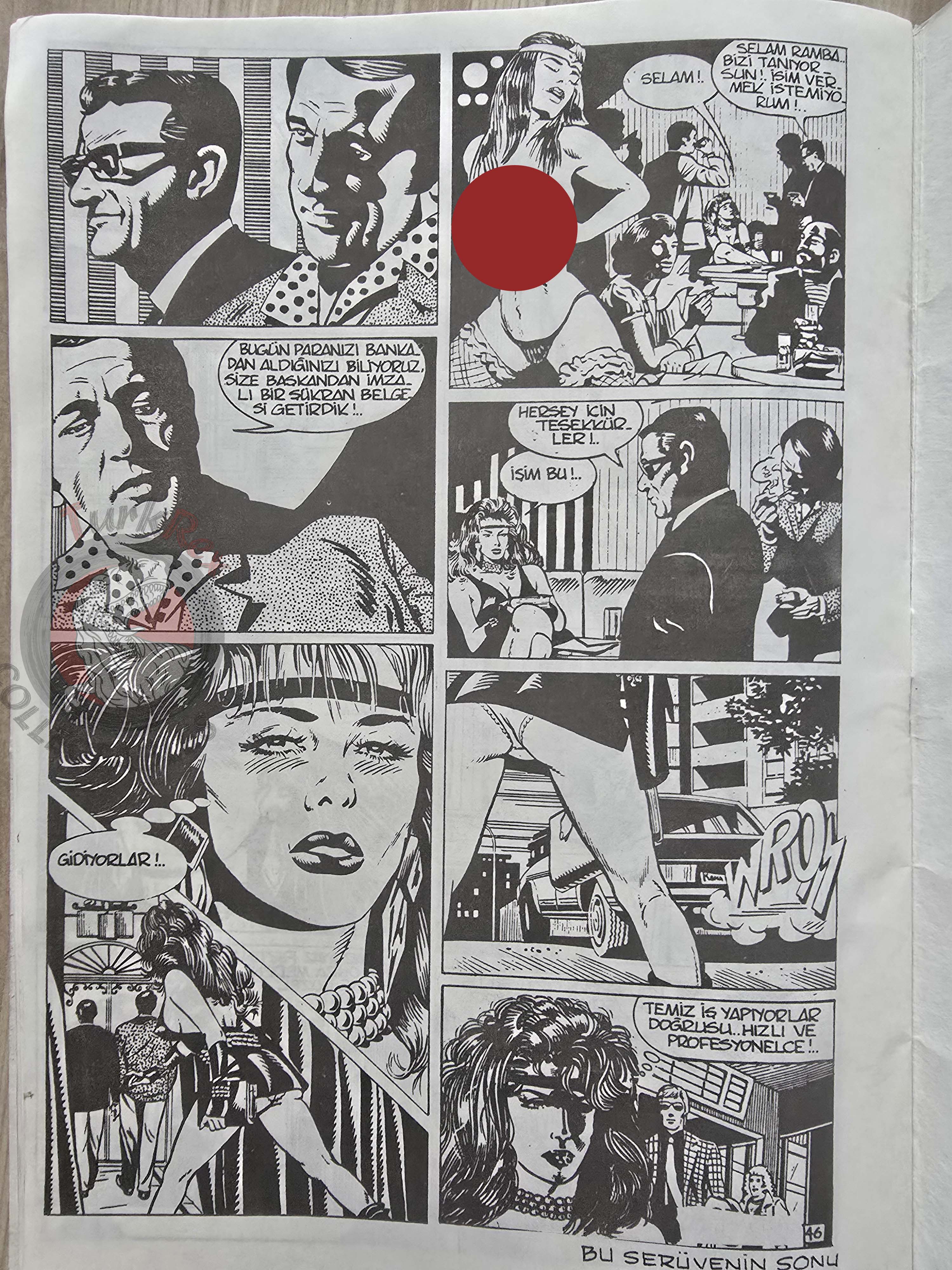 Ramba #1 1994 Notte violenta Turkish Comic Turkey Eros Comix Erotic