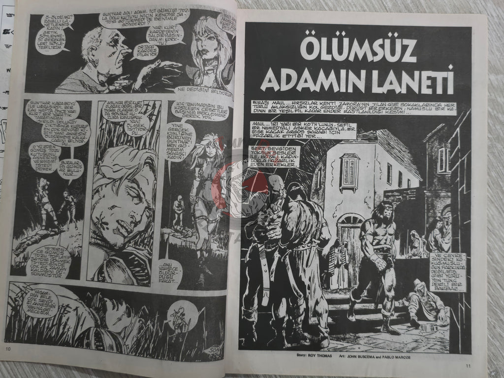 Red Sonja #2 2000 Turkish Comic Turkey Conan the Barbarian #43 #44 Ssoc #1