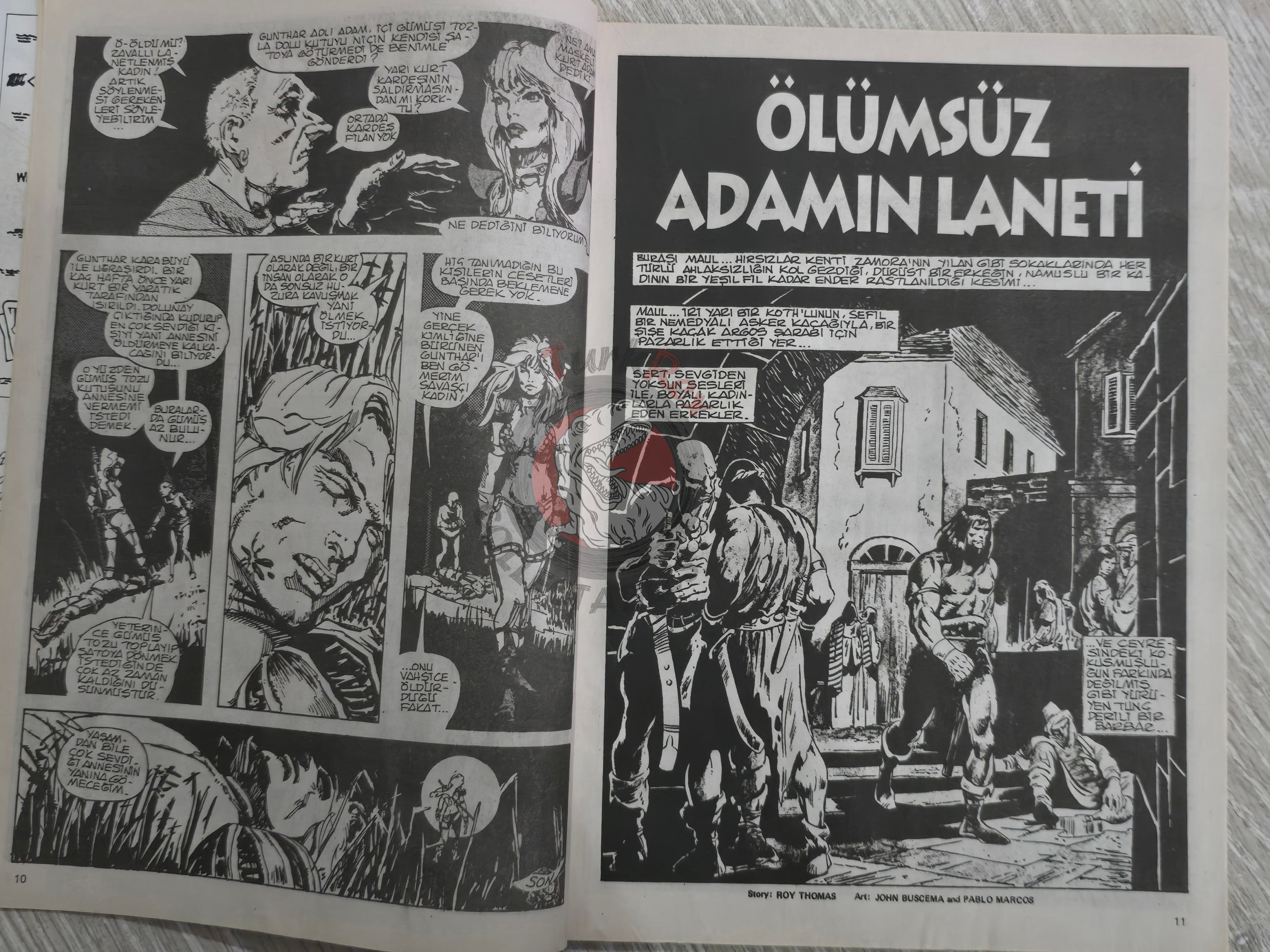 Red Sonja #2 2000 Turkish Comic Turkey Conan the Barbarian #43 #44 Ssoc #1