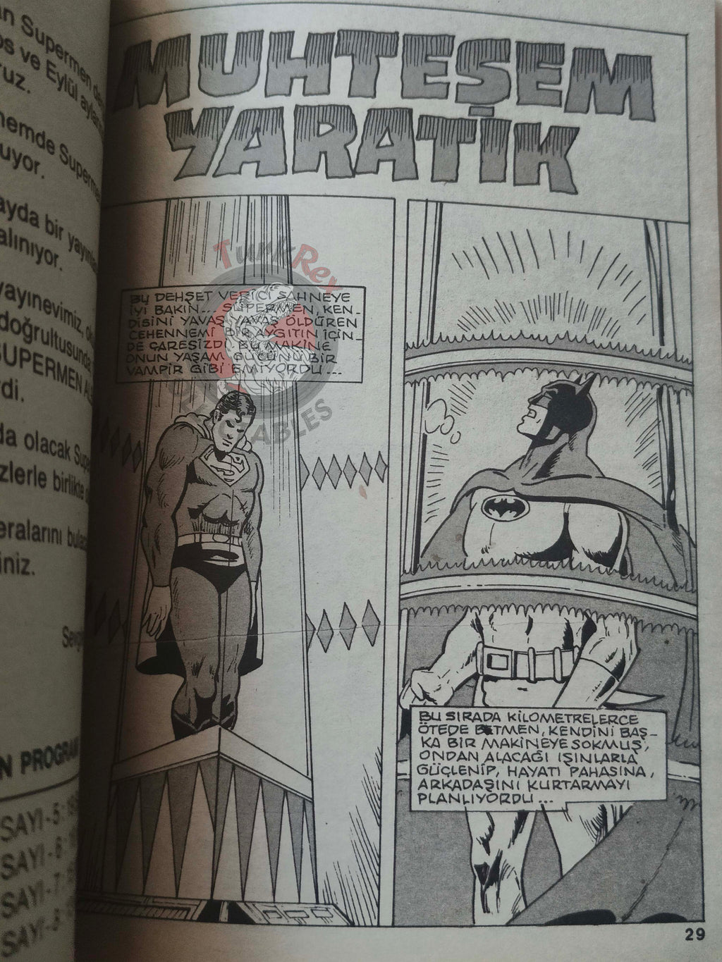 Superman Vol #12 1990 Turkish Comic Turkey #378 #383 Batman Flash #295 Supergirl