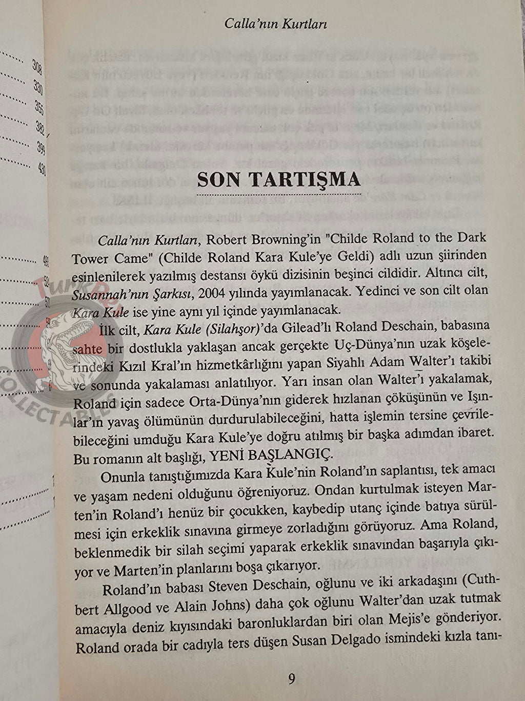 Stephen King – The Dark Tower V: Wolves of the Calla 2004 1st Turkish Book Turkey