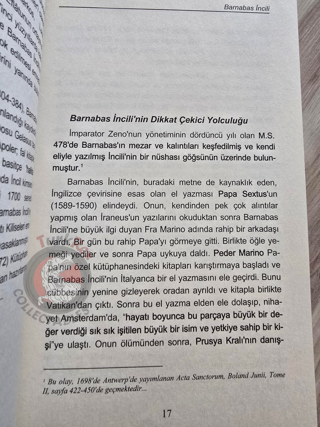 The Gospel of Barnabas 2011 Turkish Book New Testament Bible