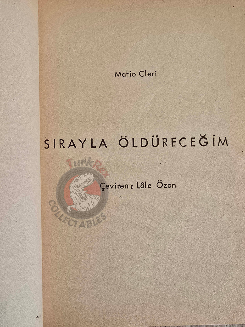 Mario Cleri – Six Graves to Munich 1976 Turkish Book Turkey Puzo