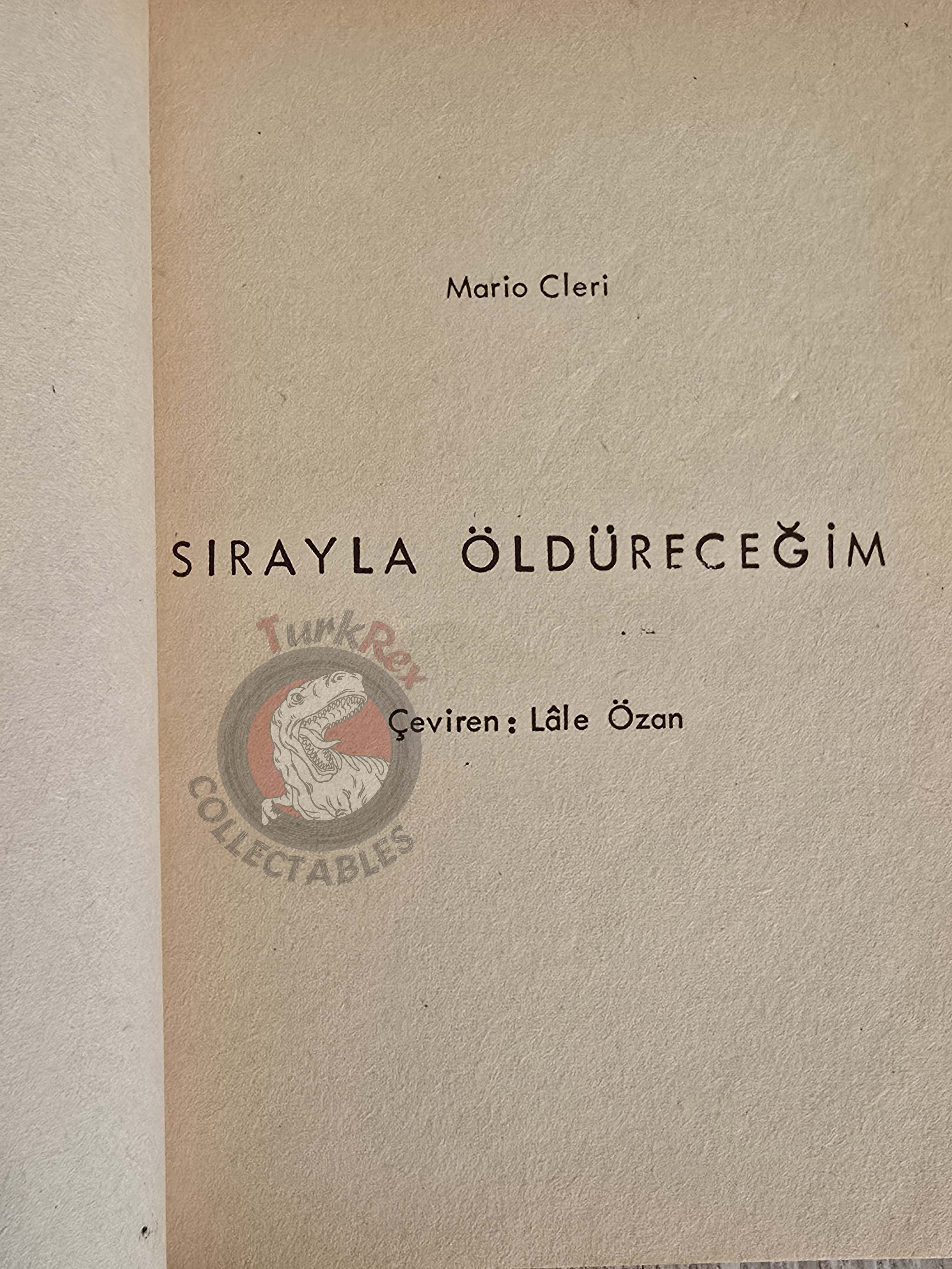 Mario Cleri – Six Graves to Munich 1976 Turkish Book Turkey Puzo
